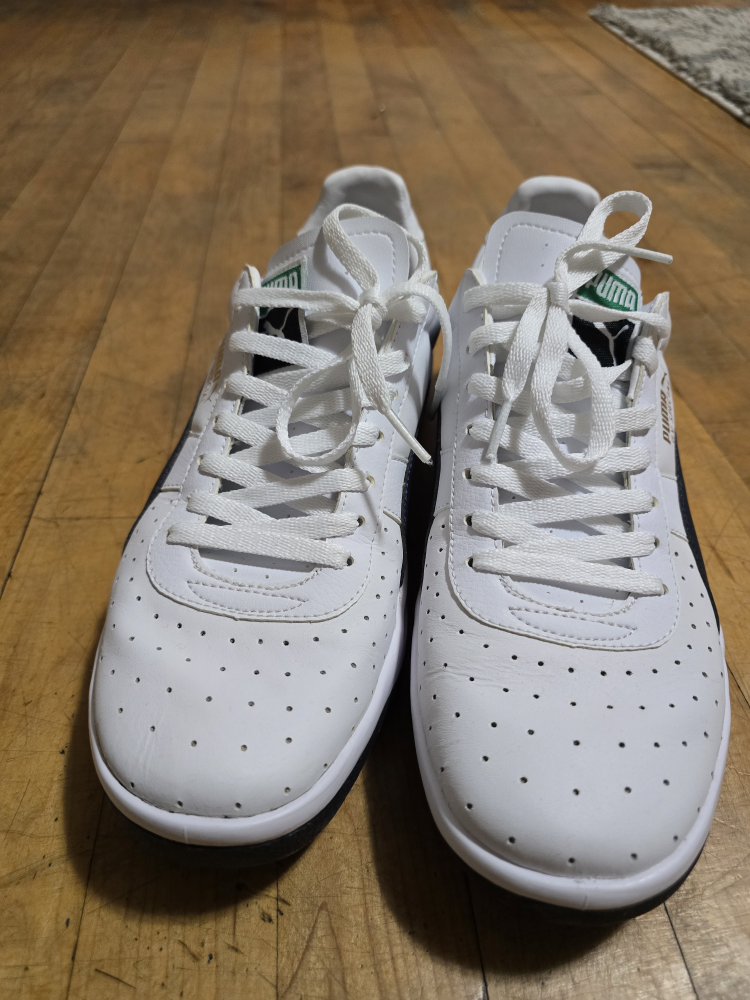 Puma GV Special White/Black Leather Sneakers - Size 11 - photo 3