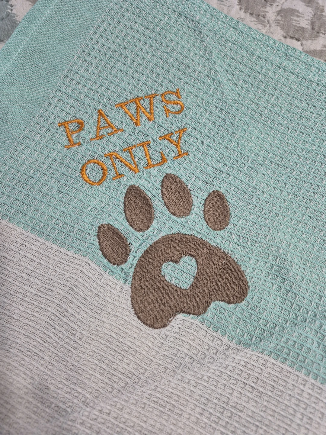 Fun 16" x 16" Paws Only Embroidered Towel - photo 4