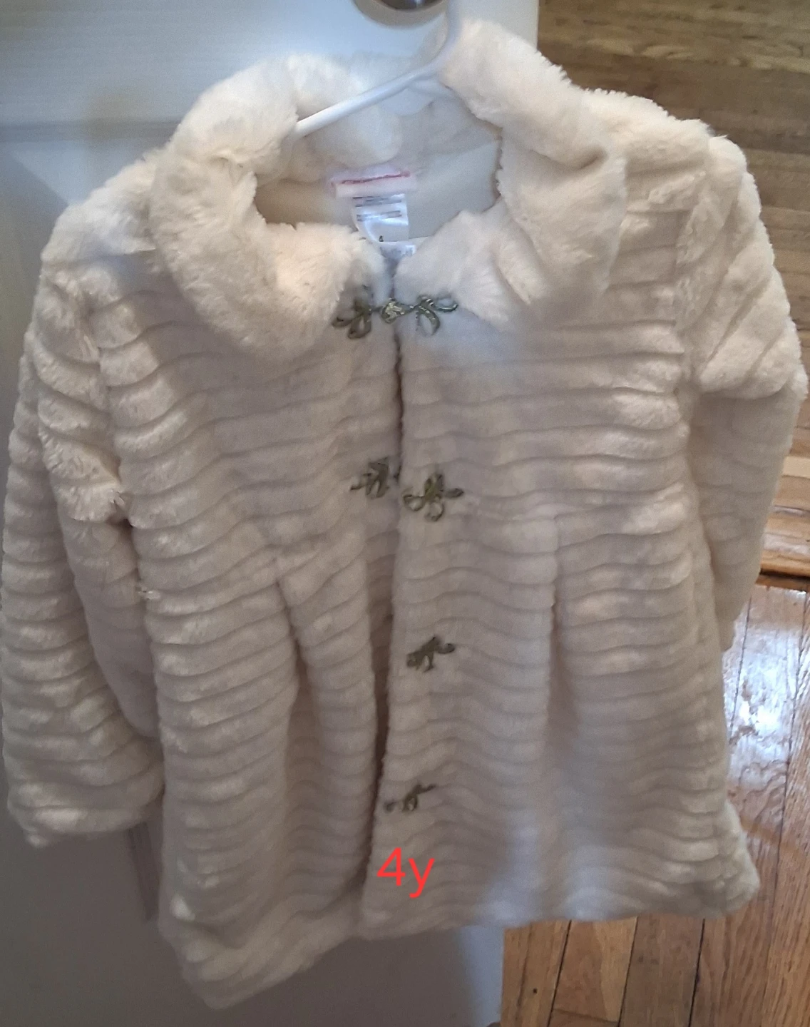 Girls' Faux Fur Coat and Dress Set - photo 2