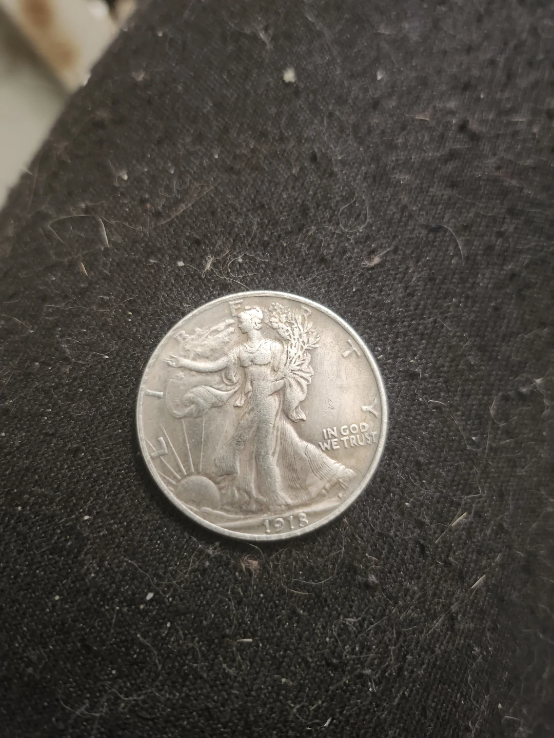 1913 Walking Liberty Half Dollar Coin - photo 2