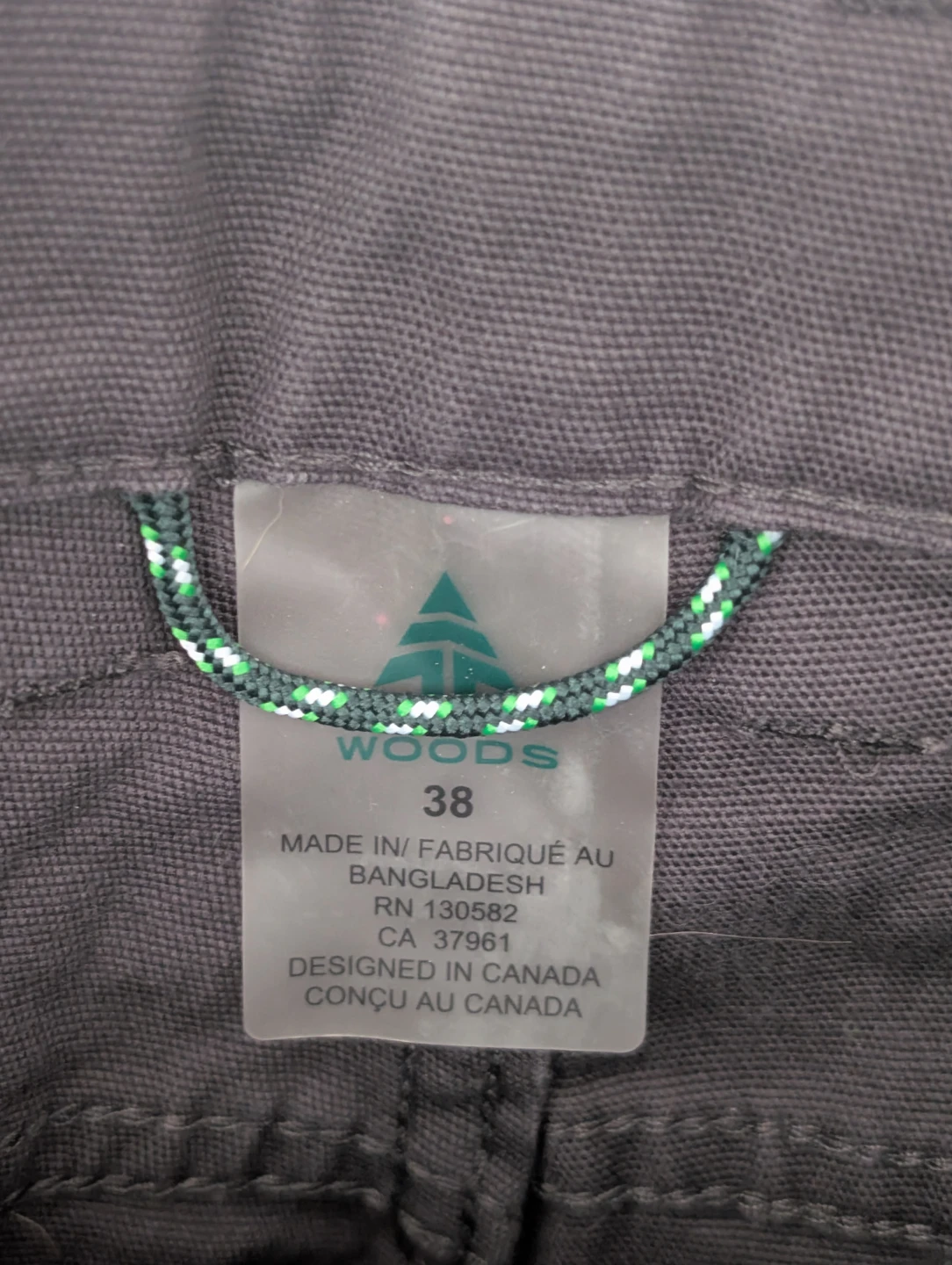 Woods Men's Pants Size 38 Grey - photo 3