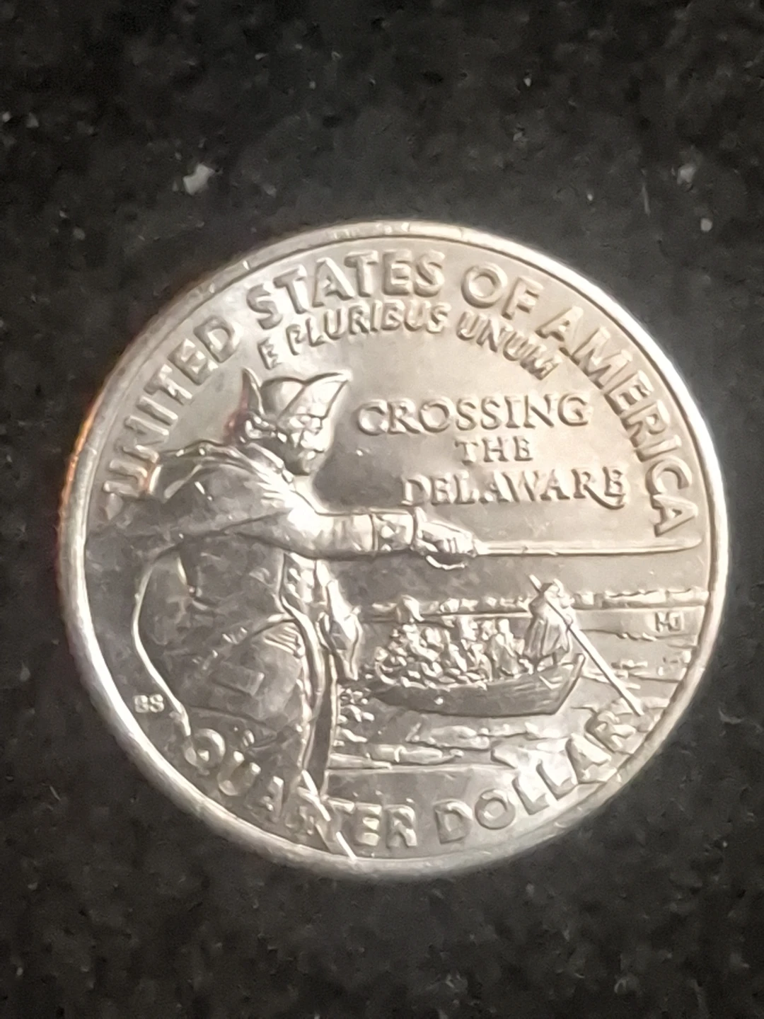 United States Quarter Dollar Coin - Crossing the Delaware