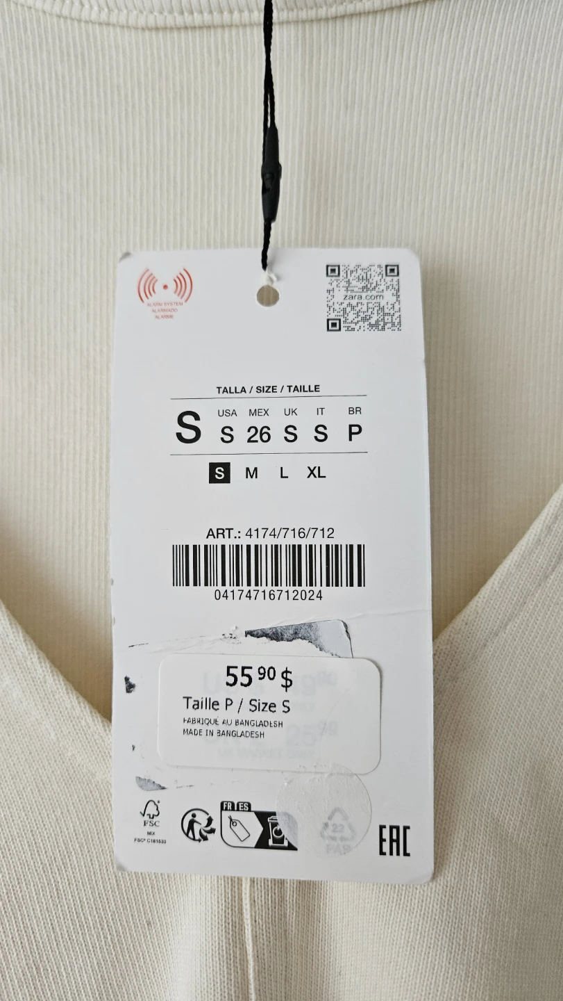 Zara Sleeveless V-Neck Top Size S - photo 3