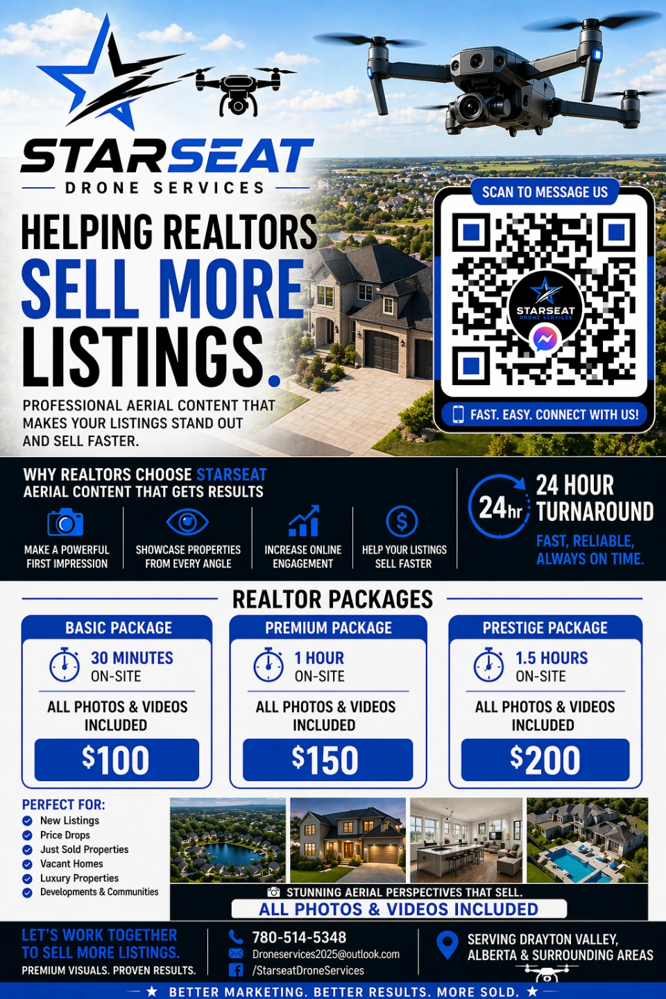 Starseat Drone Services Realtor Packages
