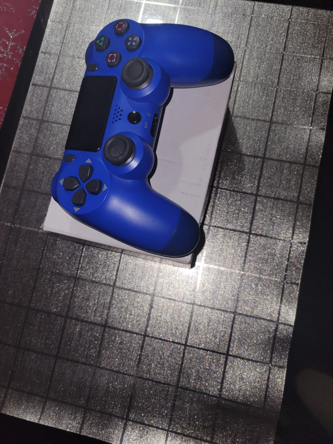 Blue wireless controller for PS4 and PC - photo 2