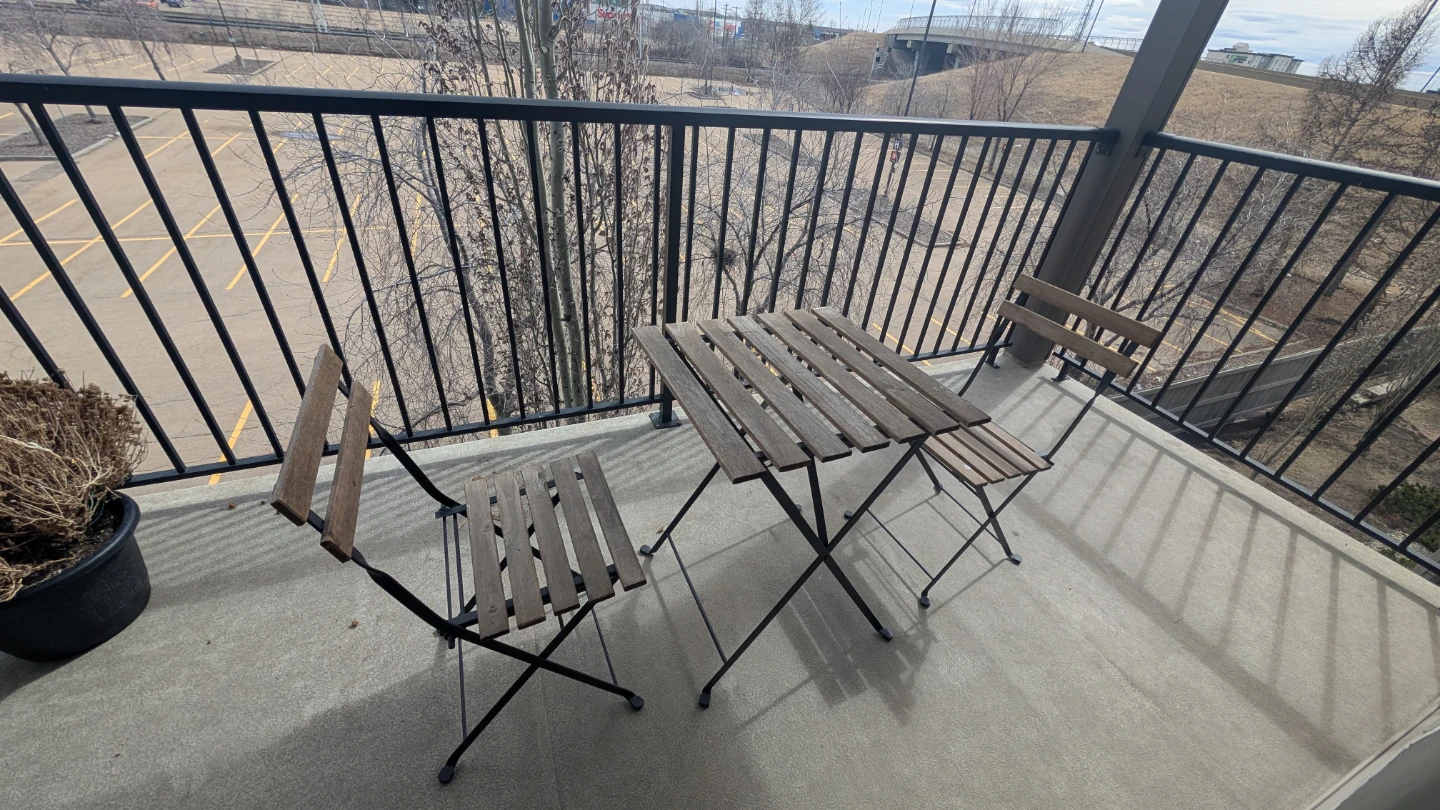 Wooden Bistro Set (Patio) - Table and Two Chairs