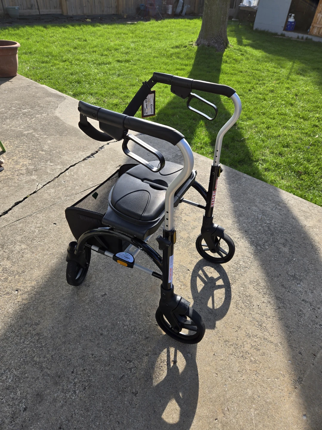 Evolution Rolling Walker with Seat and Basket