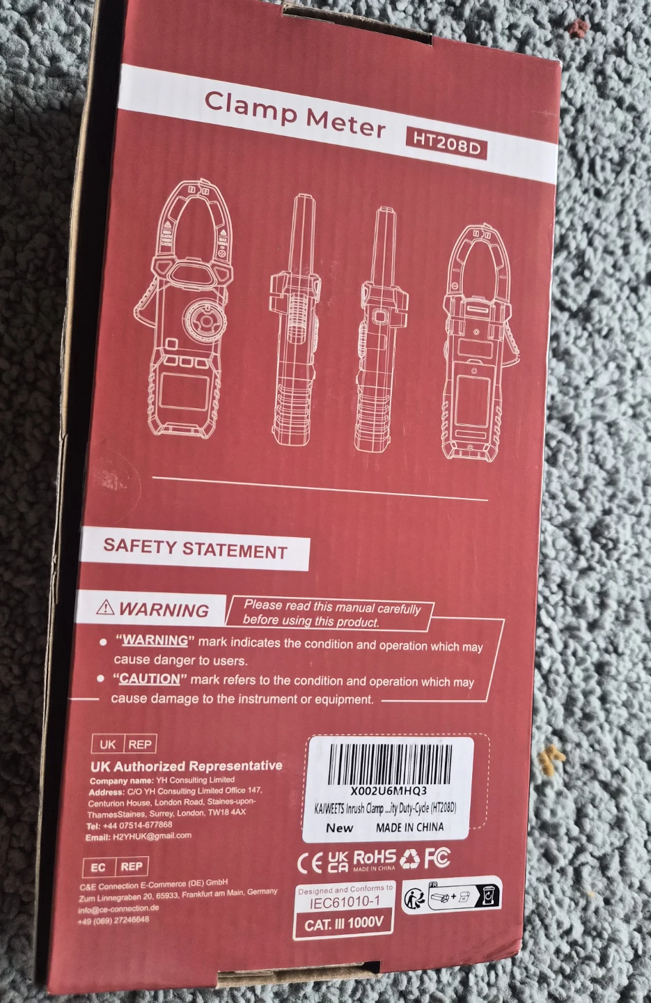Kaiweets HT208D AC/DC Clamp Meter - photo 3
