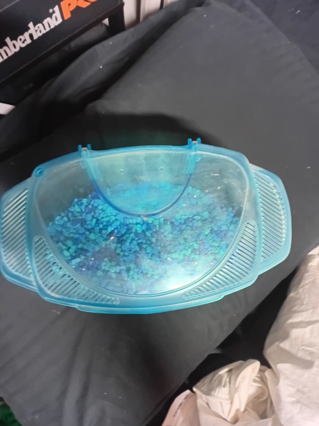 Blue Plastic Travel Fish Tank - photo 2