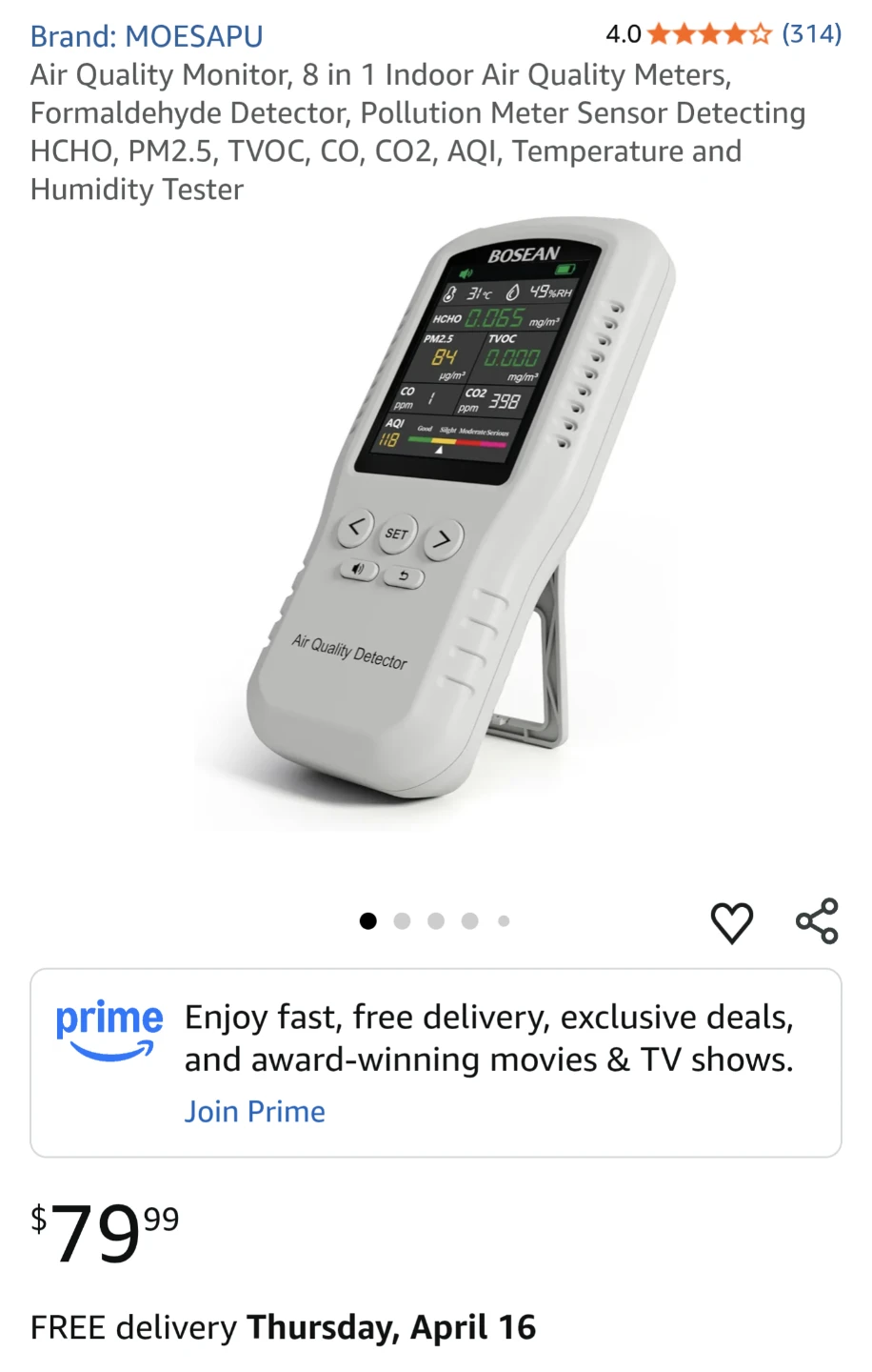 Bosean Air Quality Detector