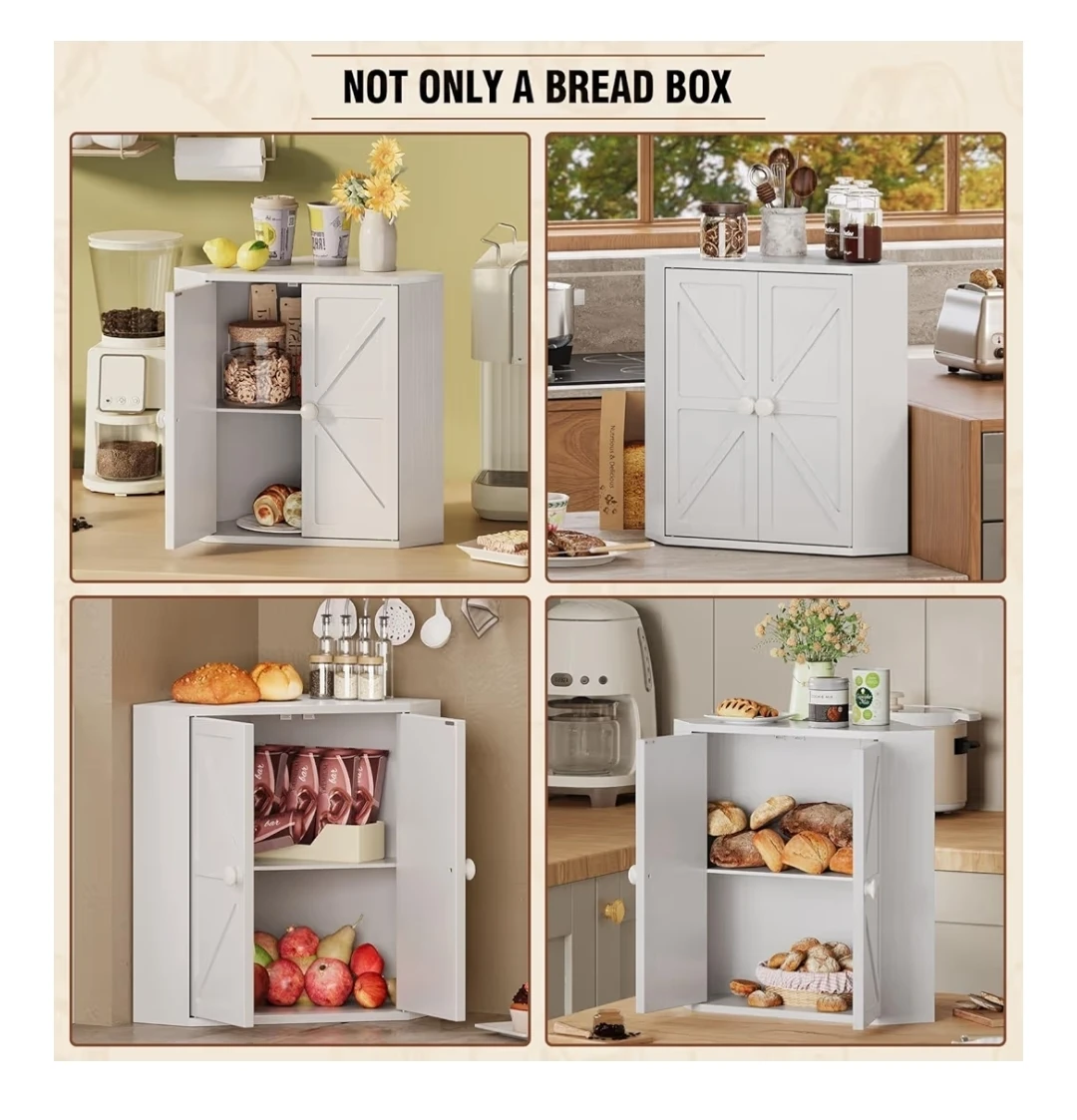Corner Bread Box for Kitchen Counter - photo 2
