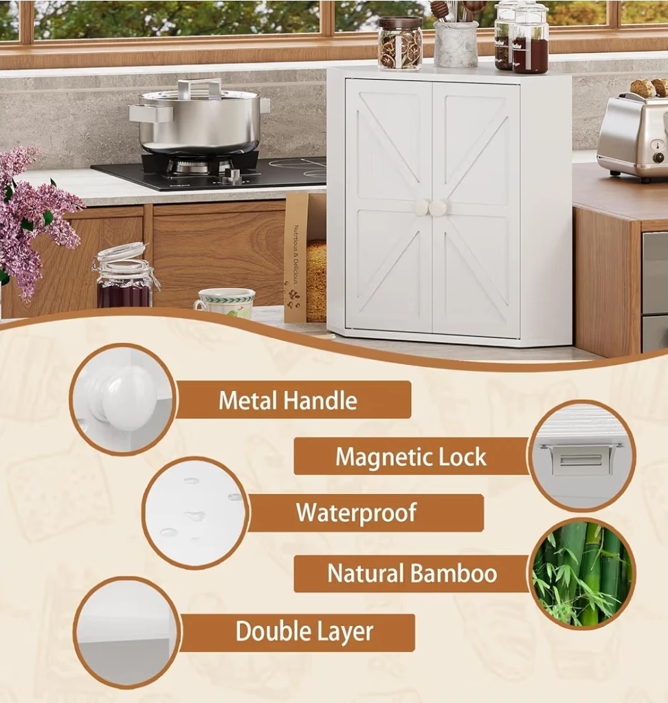 Corner Bread Box for Kitchen Counter - photo 3