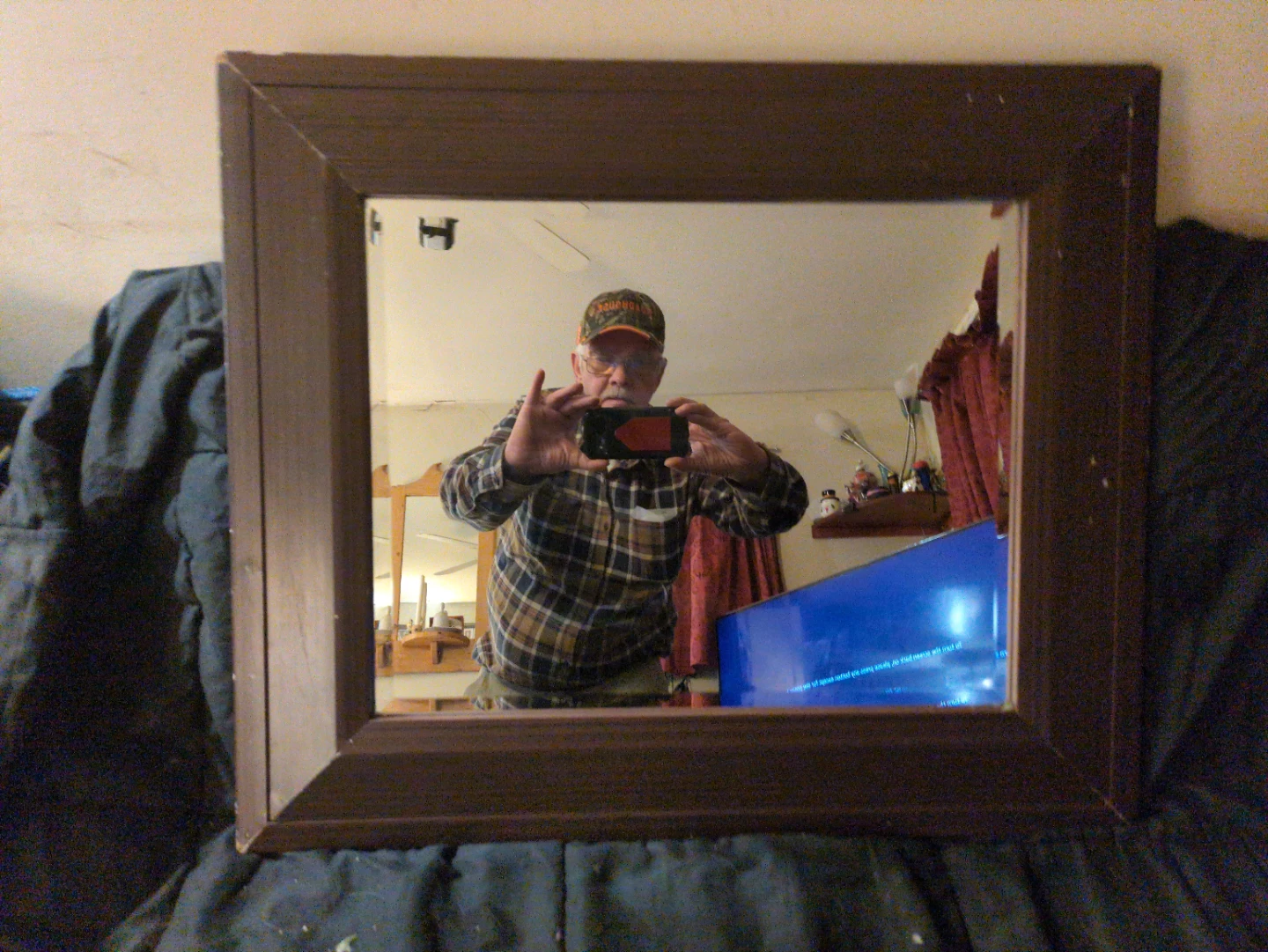Wooden Framed Mirror