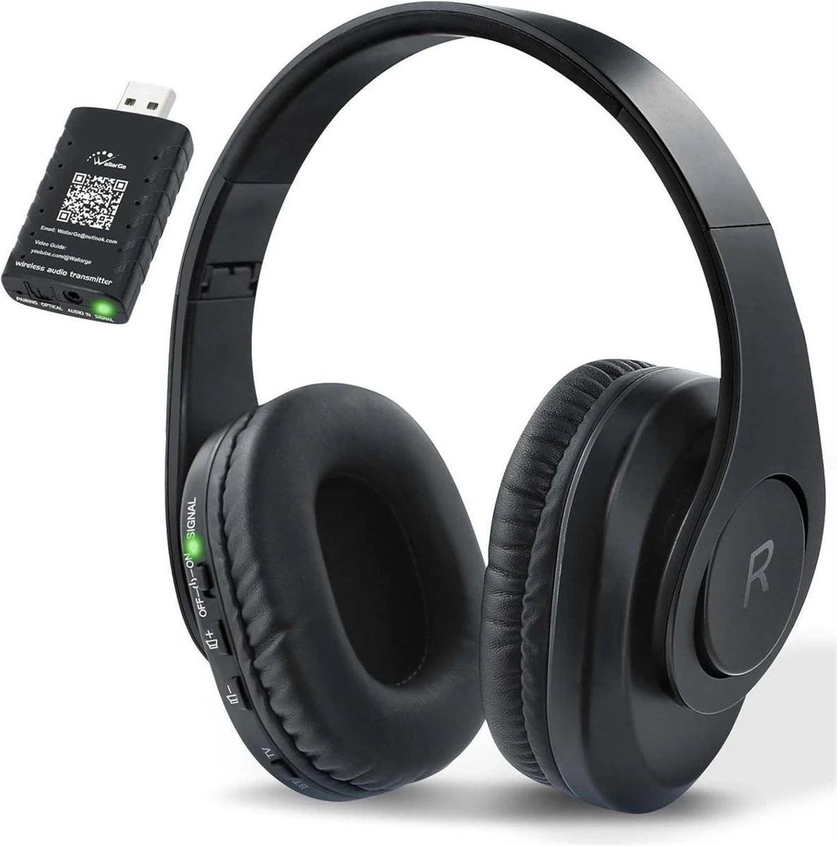 Wireless Headphones with Audio Transmitter