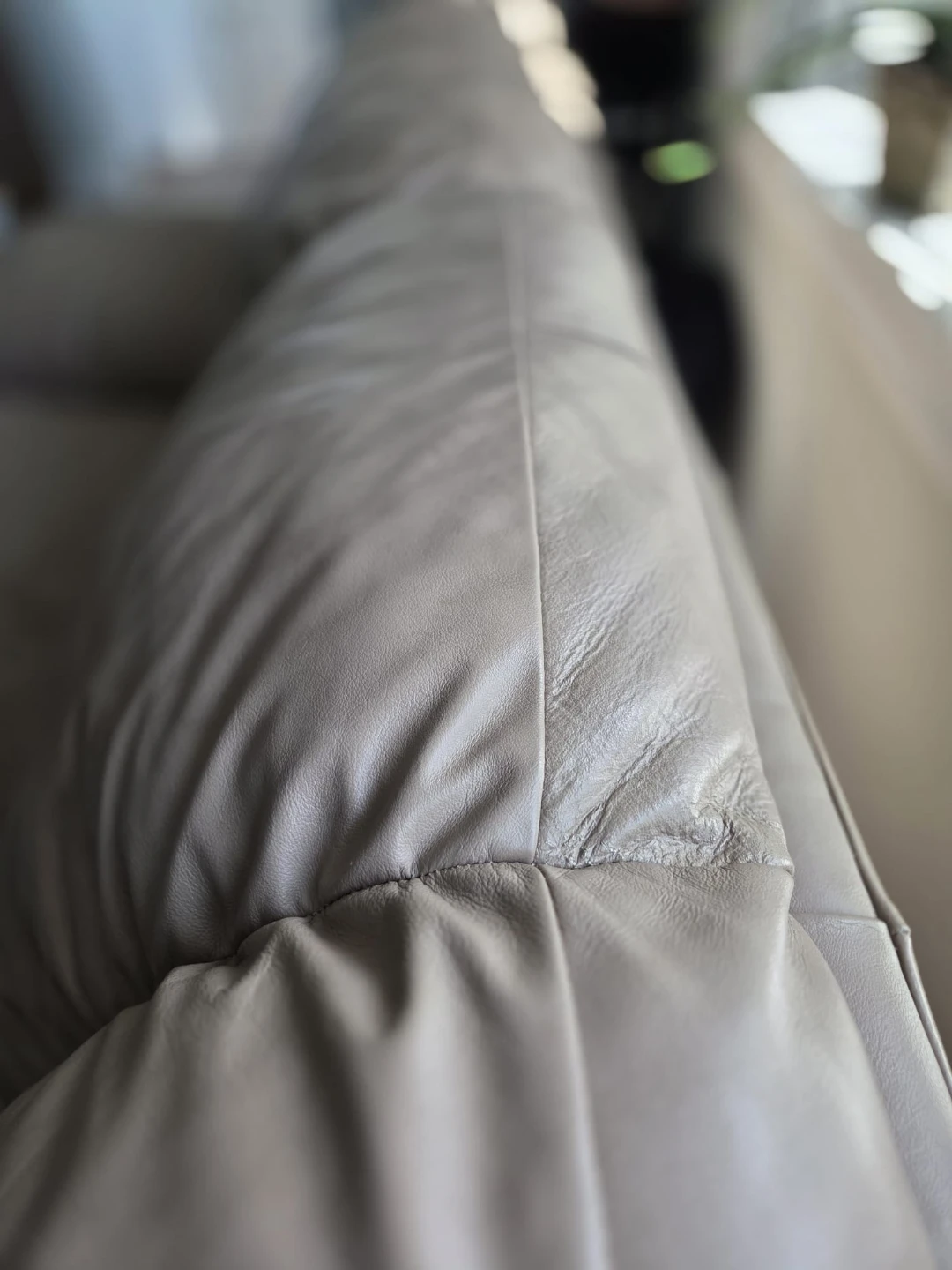 Light Brown Geuine Full Leather Couch - photo 5