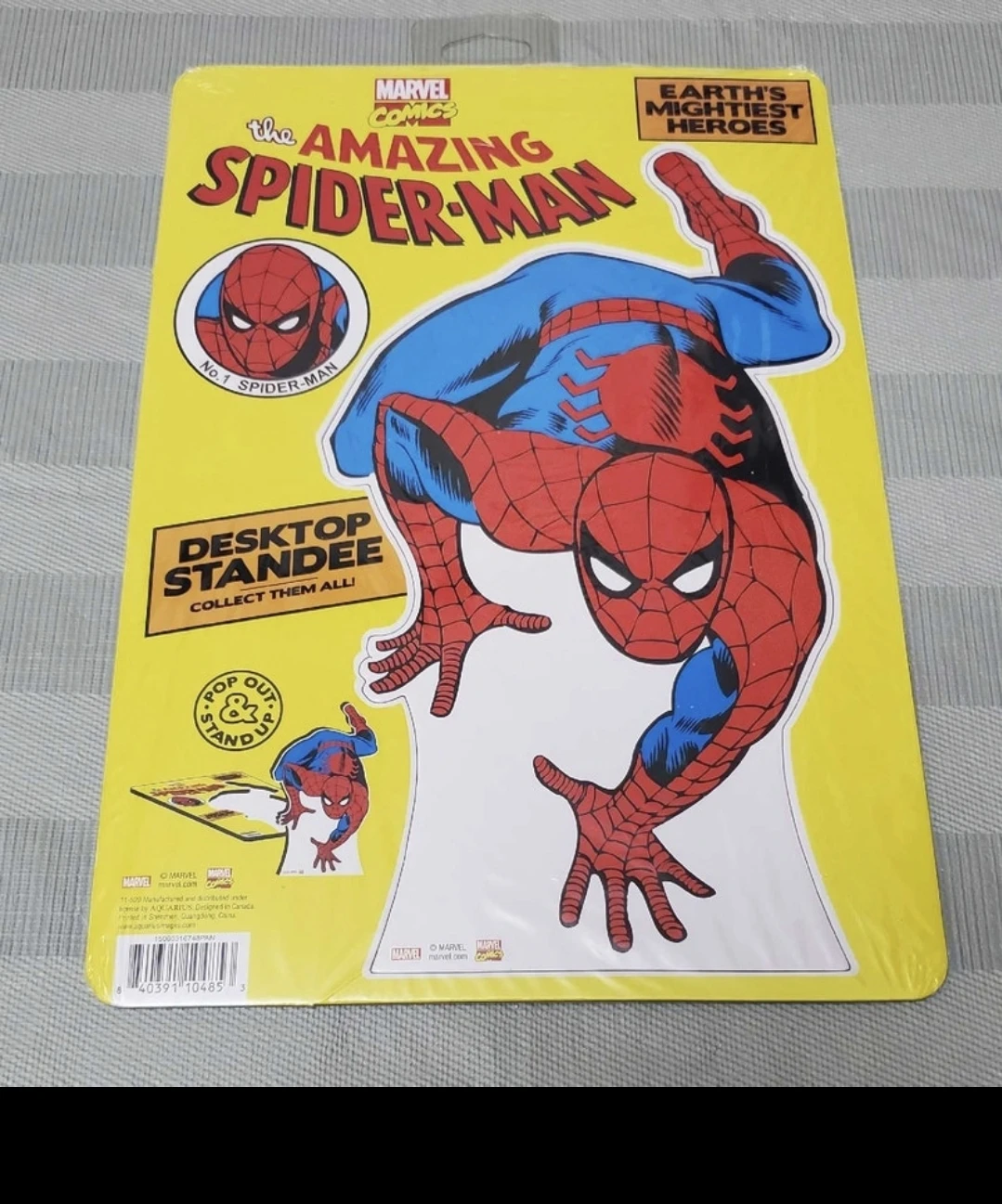 new marvel comics spiderman desktop standee