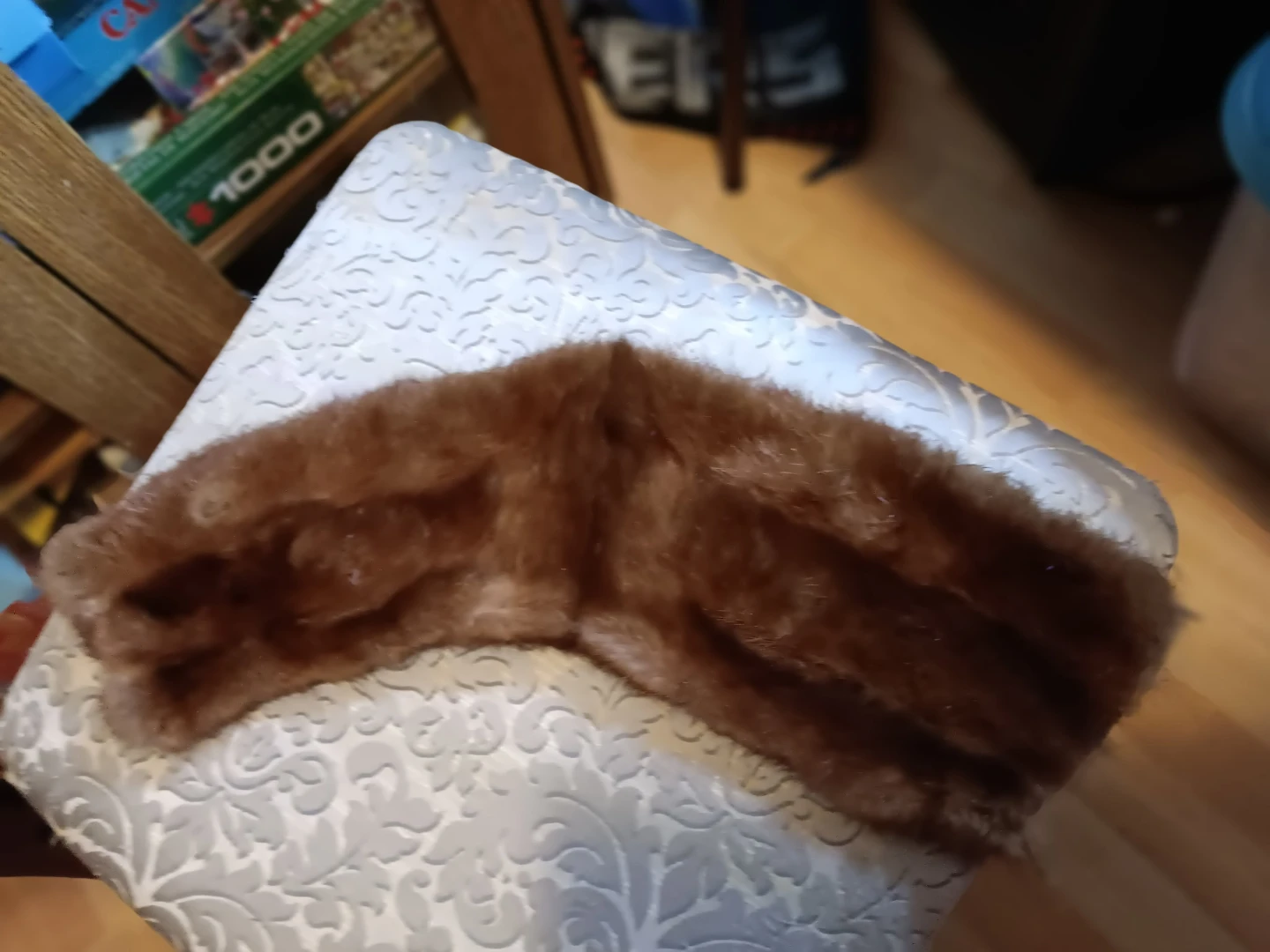 Brown Faux Fur Stole Scarf