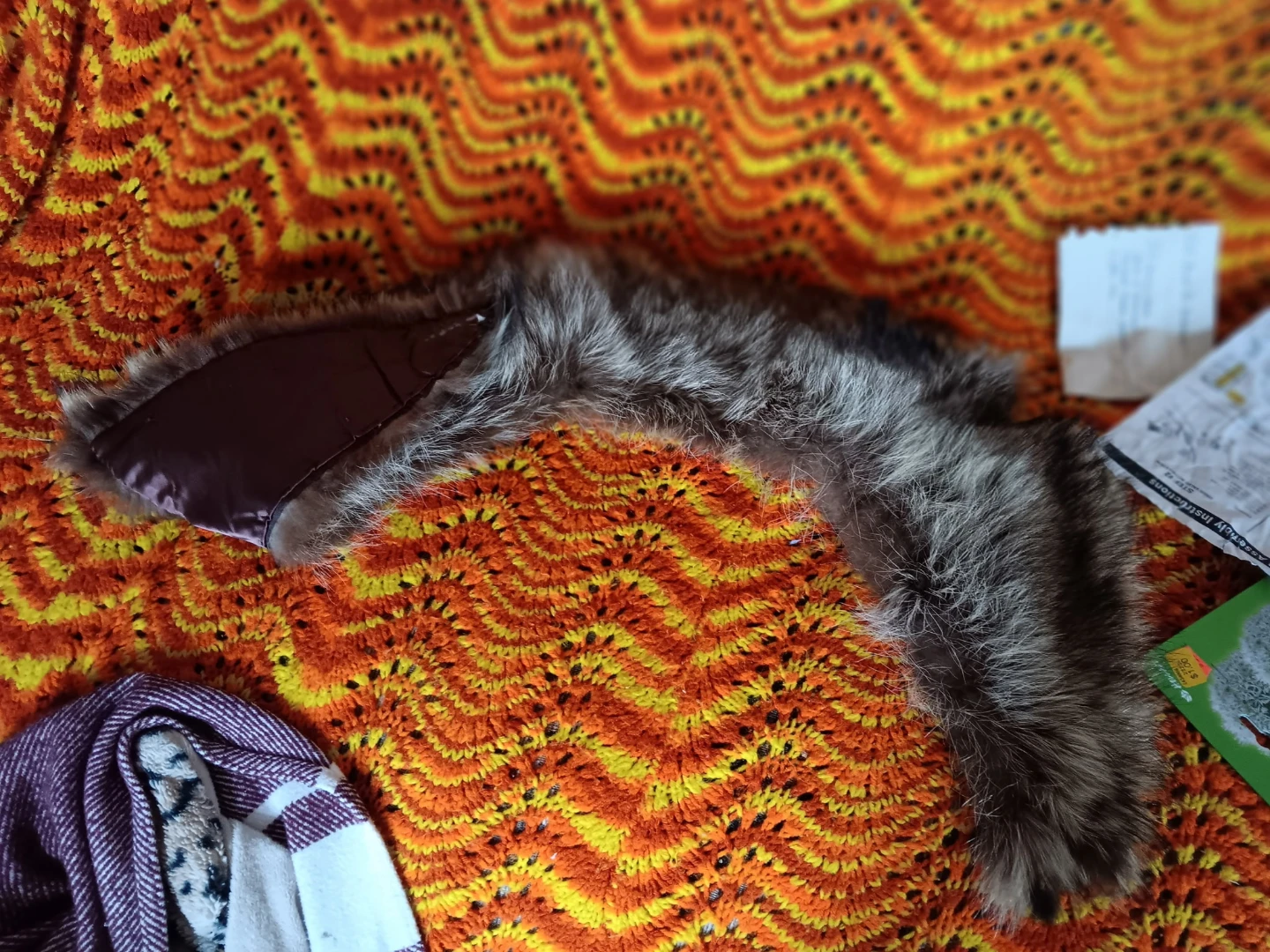Brown Faux Fur Stole Scarf - photo 2