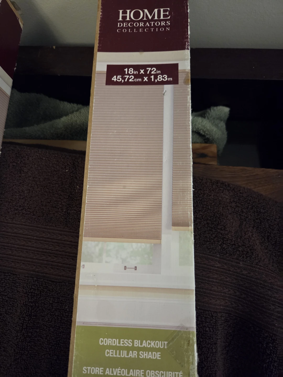 Cordless Blackout Cellular Shade 18in x 72in - photo 4