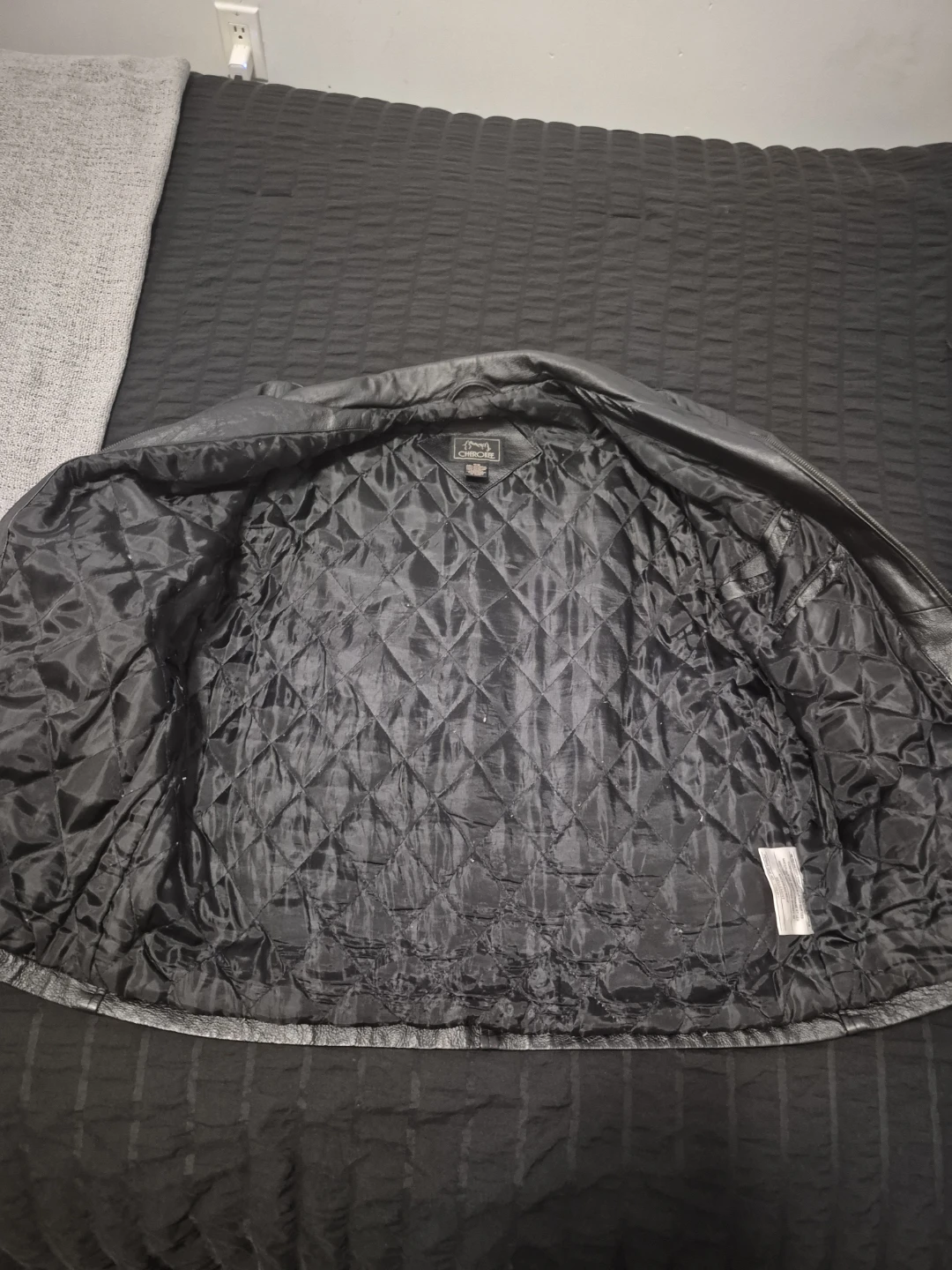 Black Faux Leather Jacket - photo 3