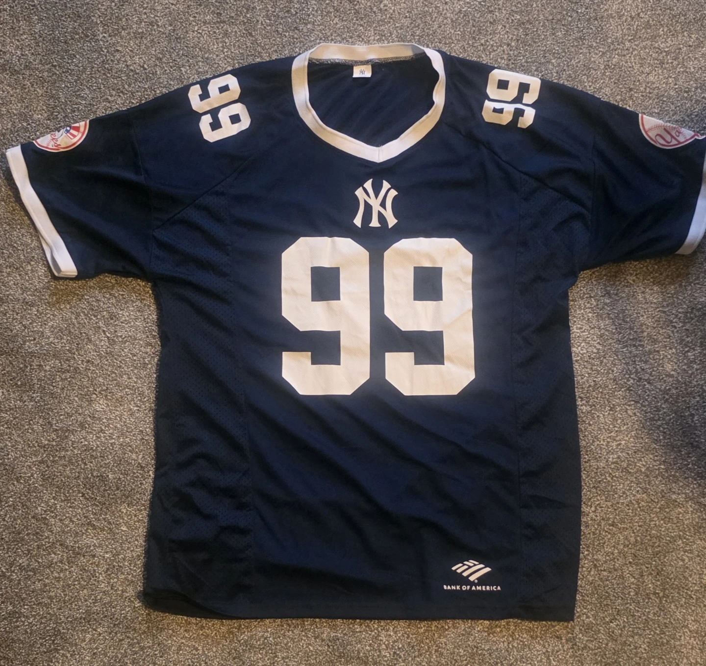 Aaron Judge #99 New York Yankees promotional football jersey