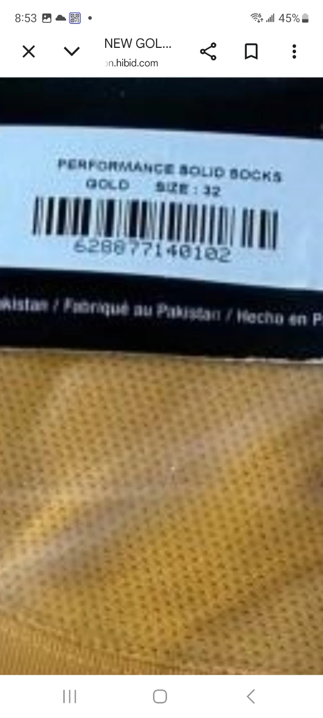 11 pairs Fulton Hockey Socks Gold Yellow Size 32 - photo 2