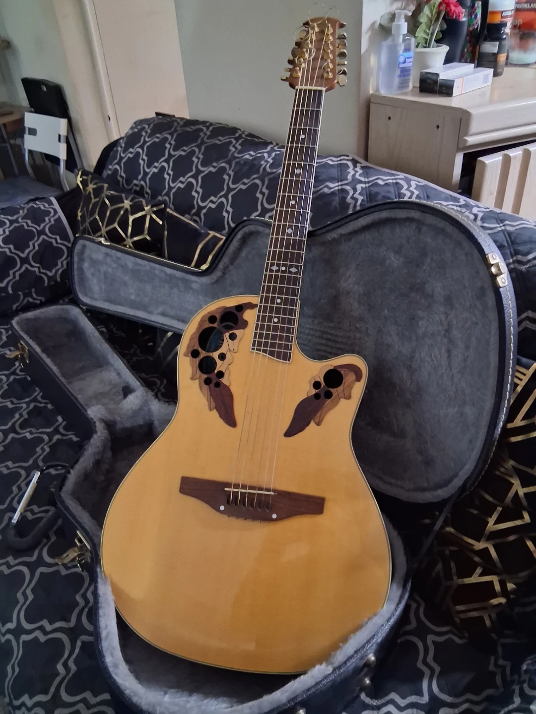Ovation 12-String Acoustic Guitar with hardCase & Strap - photo 2