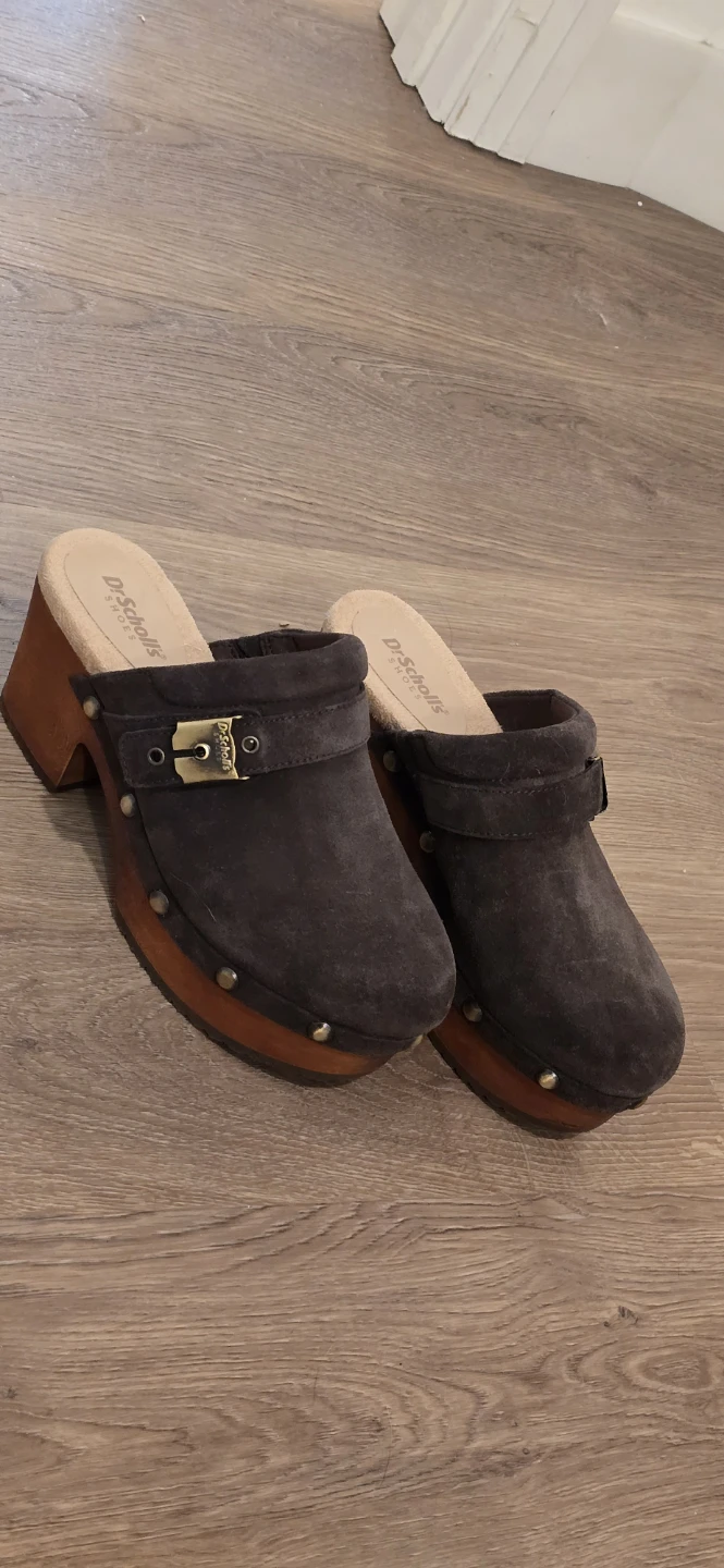 Dr. Scholl's Brown Suede Clogs - photo 2
