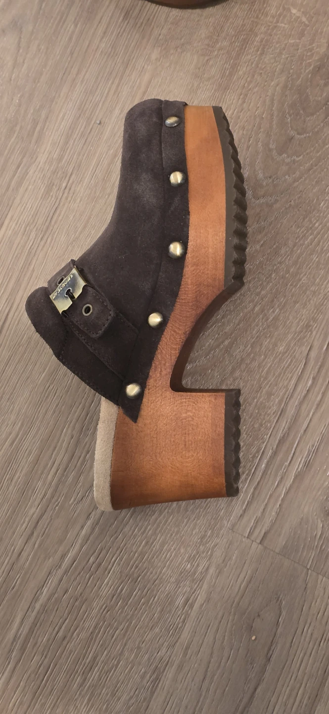 Dr. Scholl's Brown Suede Clogs - photo 3