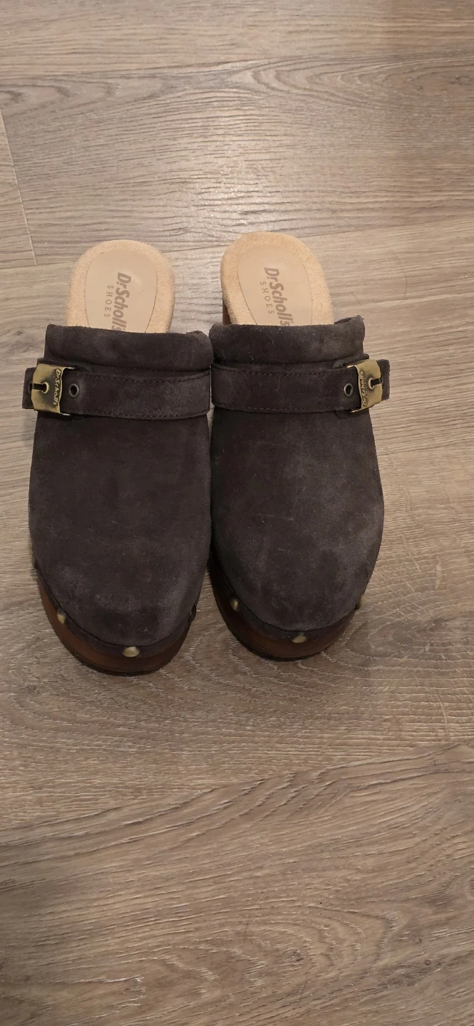 Dr. Scholl's Brown Suede Clogs - photo 4