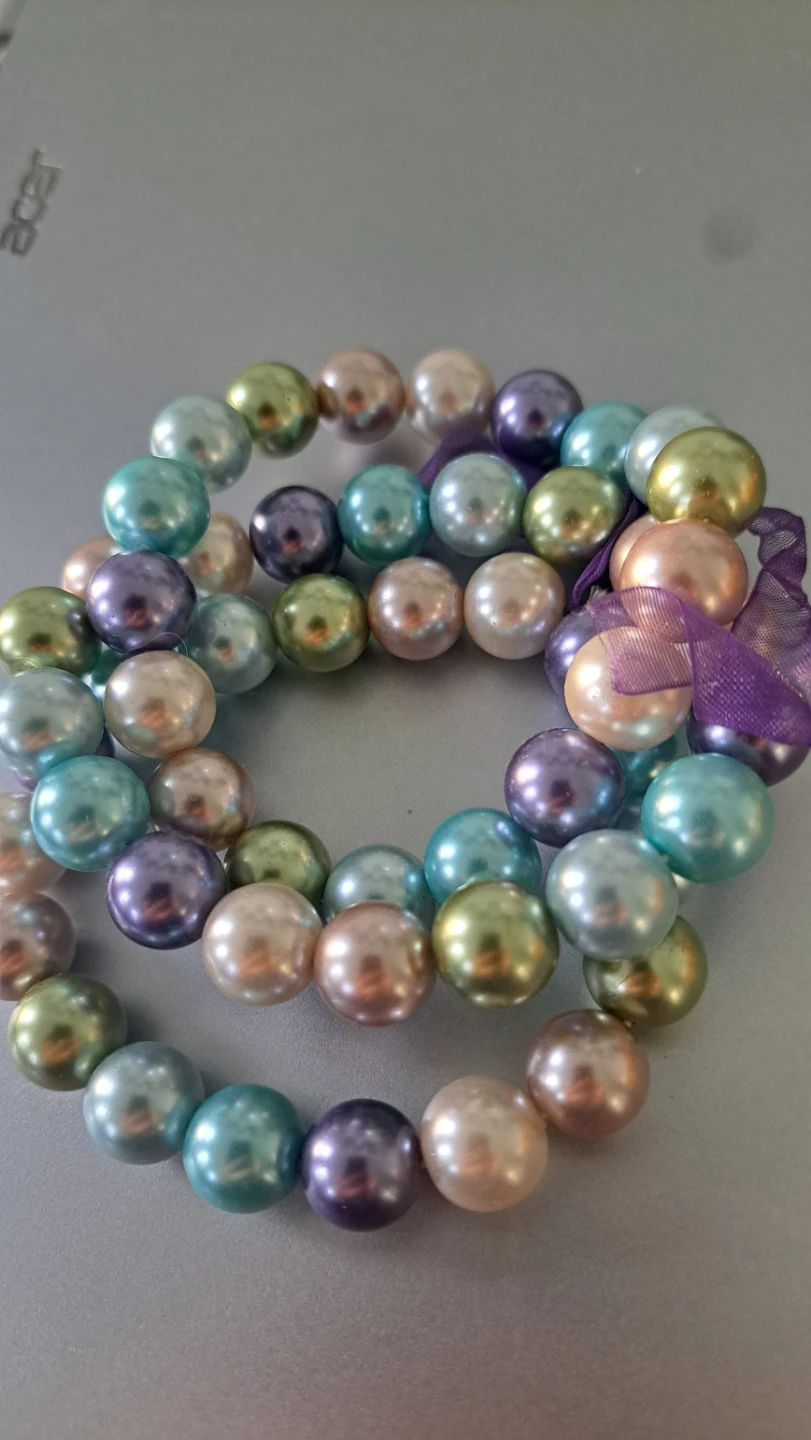 Pearl Beaded Bracelet - Multi-Coloured