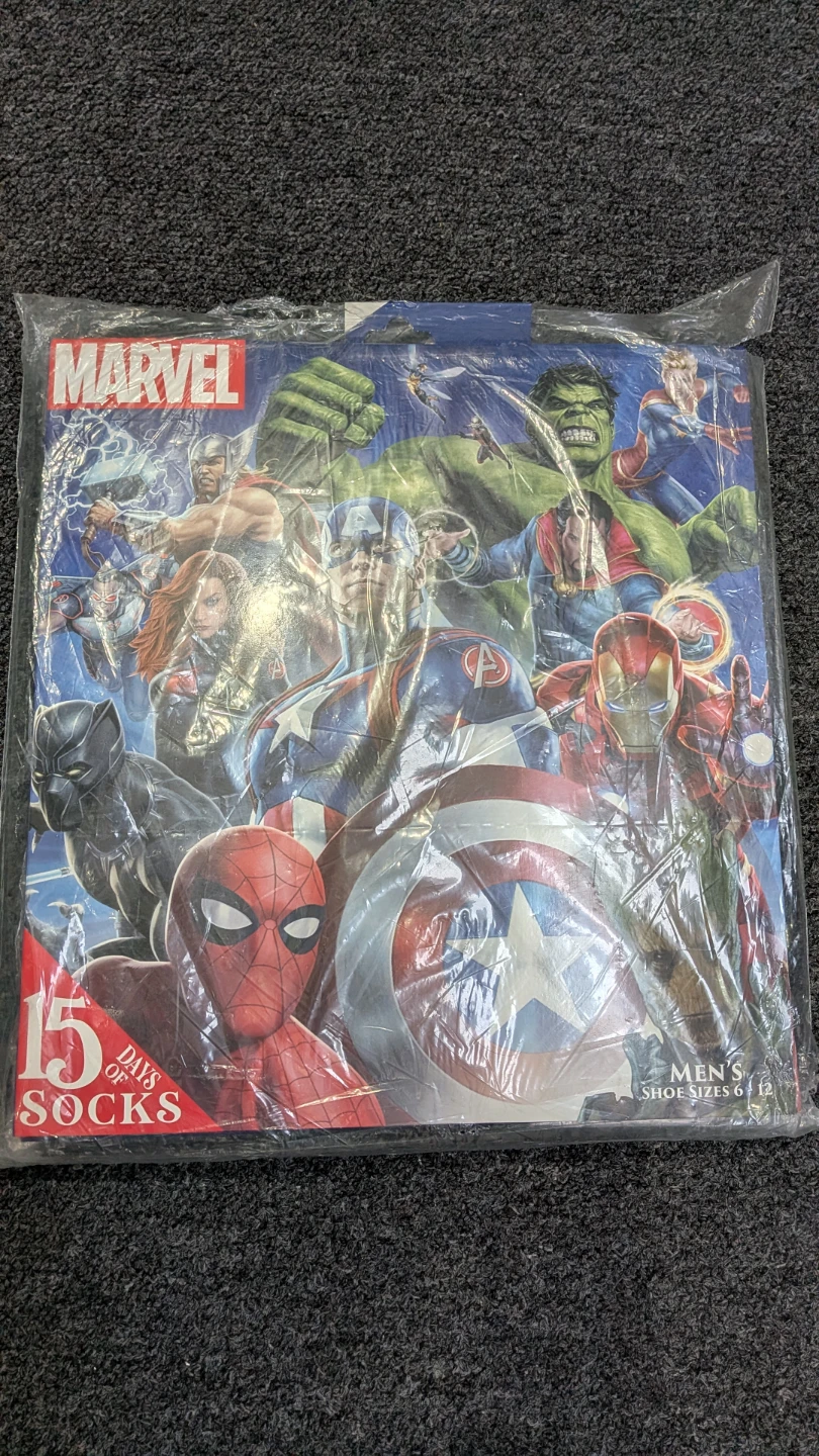Marvel 15 Days of Socks Advent Calendar for Men