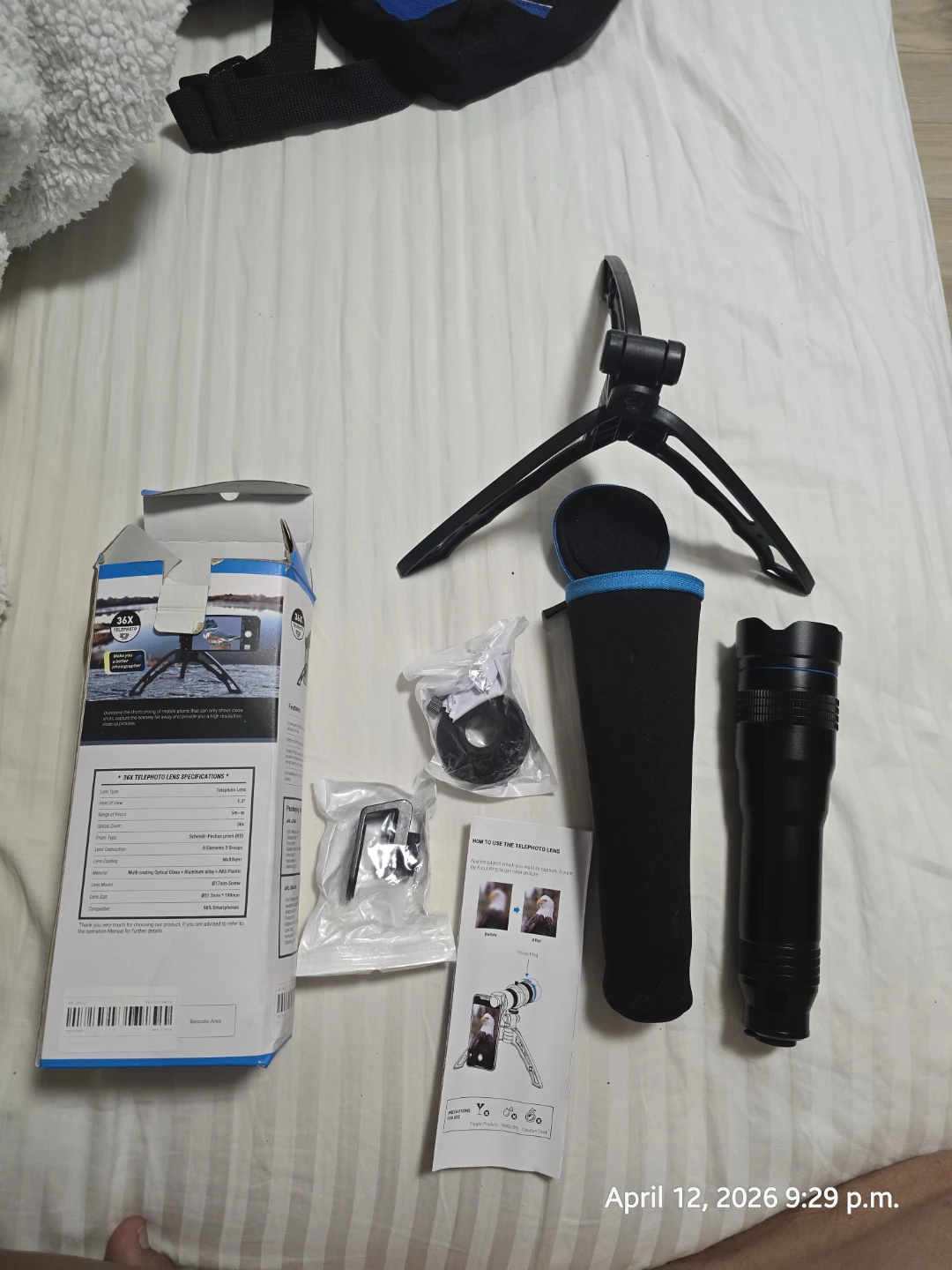 36X Telephoto Lens Kit with Tripod