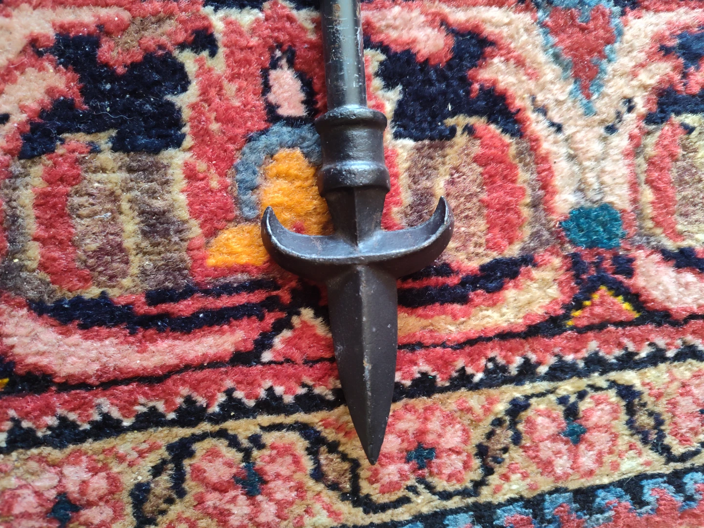 Set of 3 Black Metal curtain rods - photo 2
