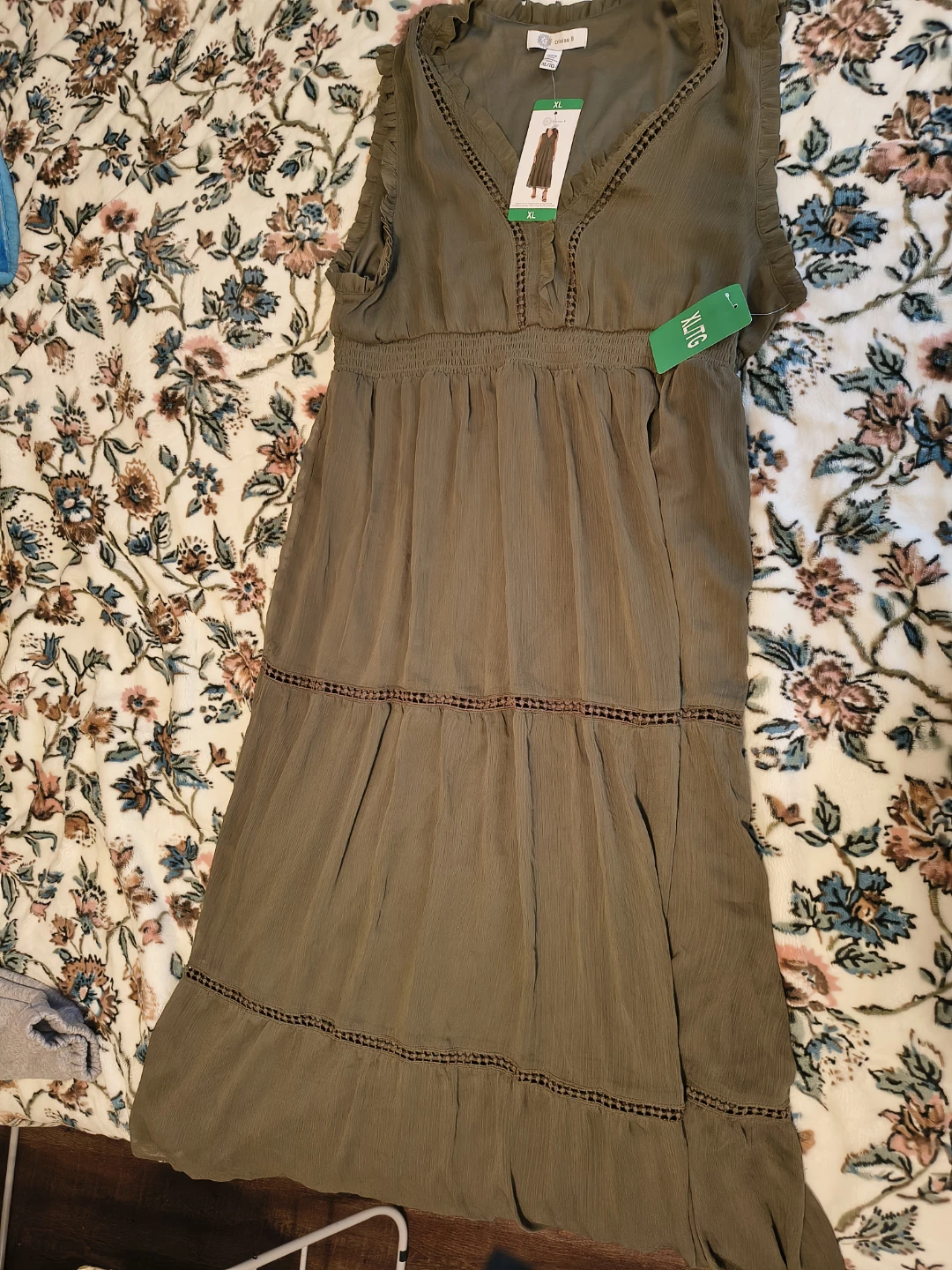 Celestia B Maxi Dress XL Green
