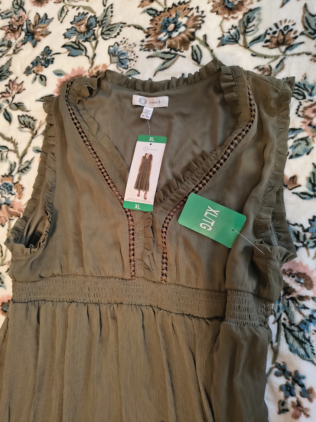 Celestia B Maxi Dress XL Green - photo 3