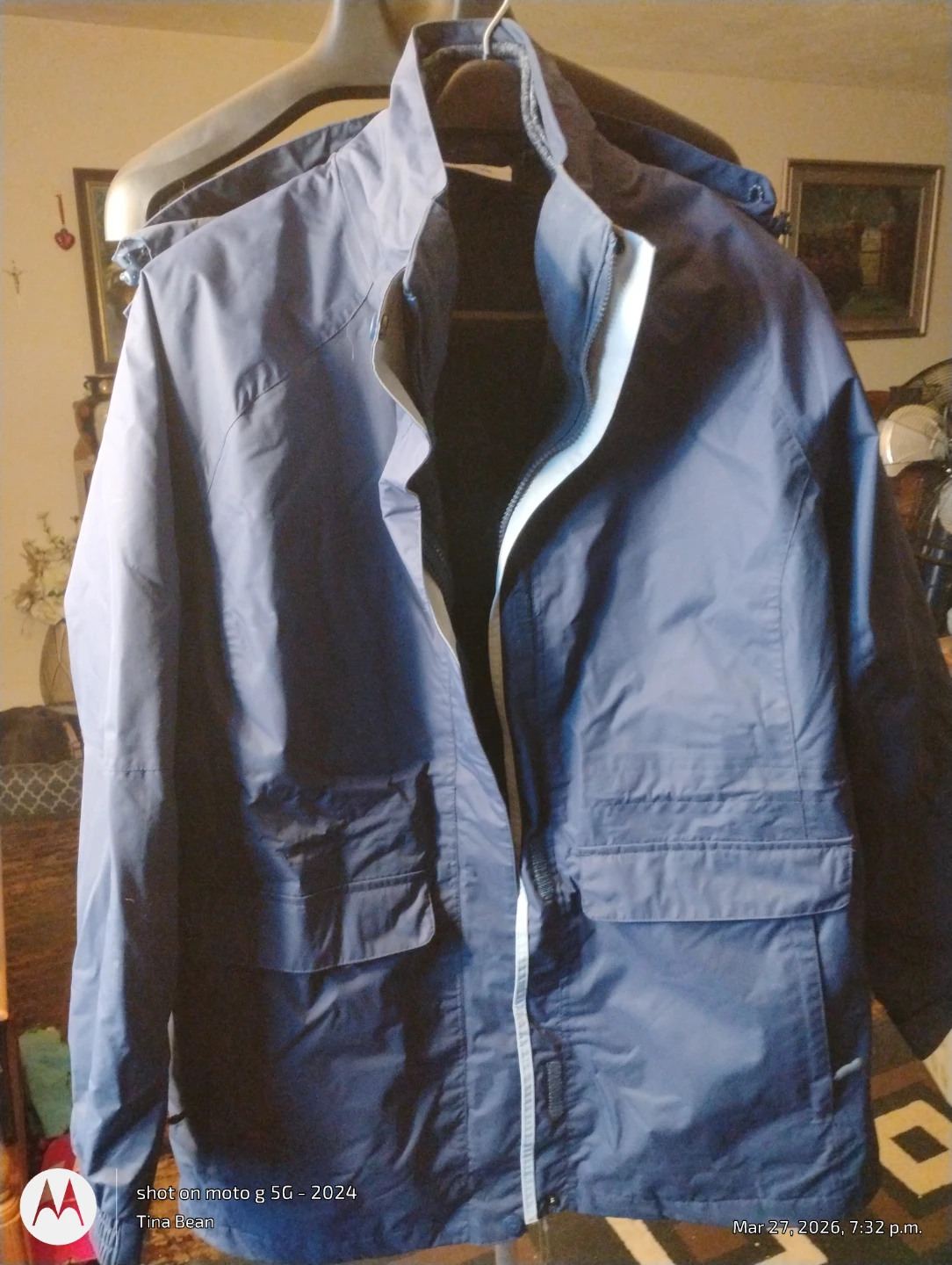 Blue Jacket with Hood