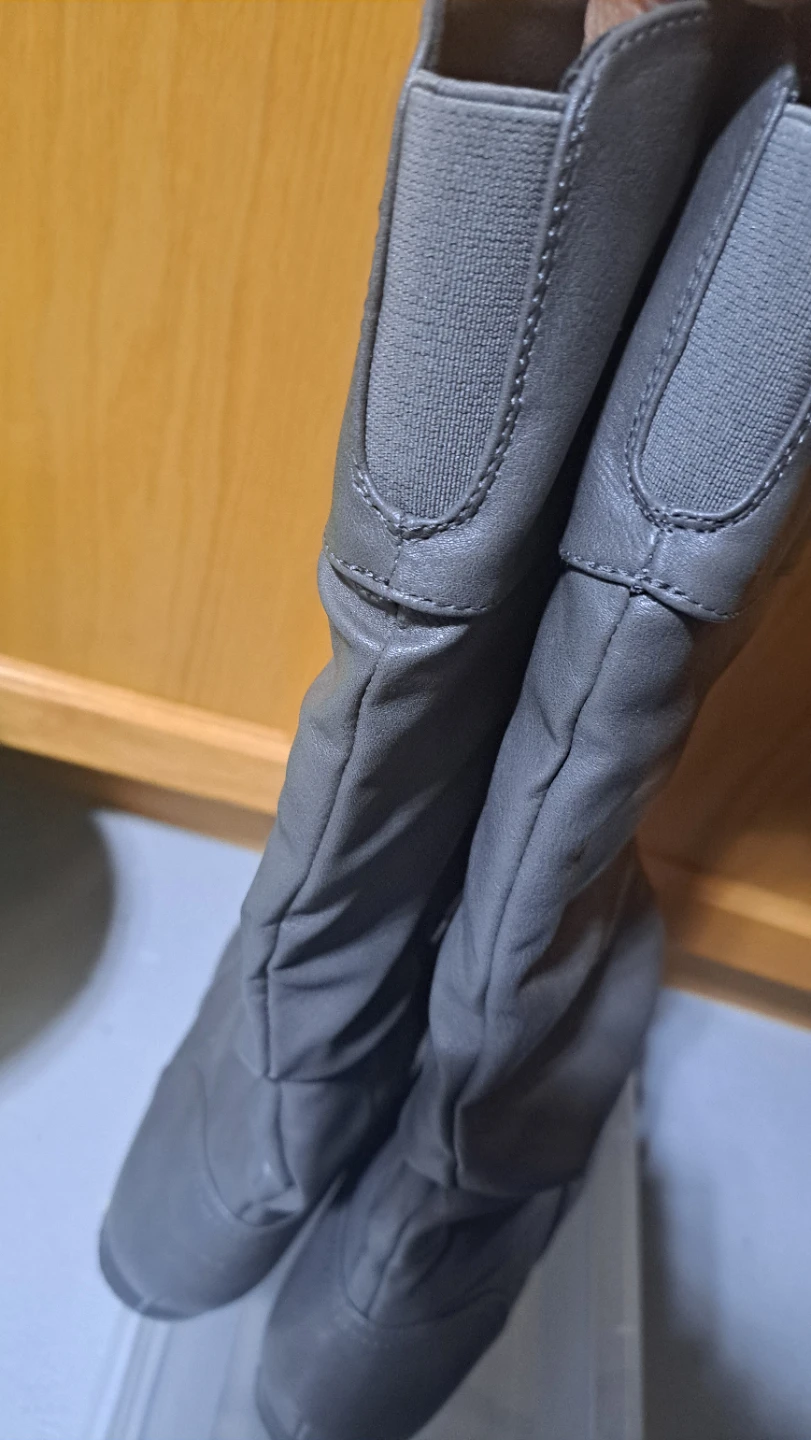 Women's Grey Slouch Boots - photo 3