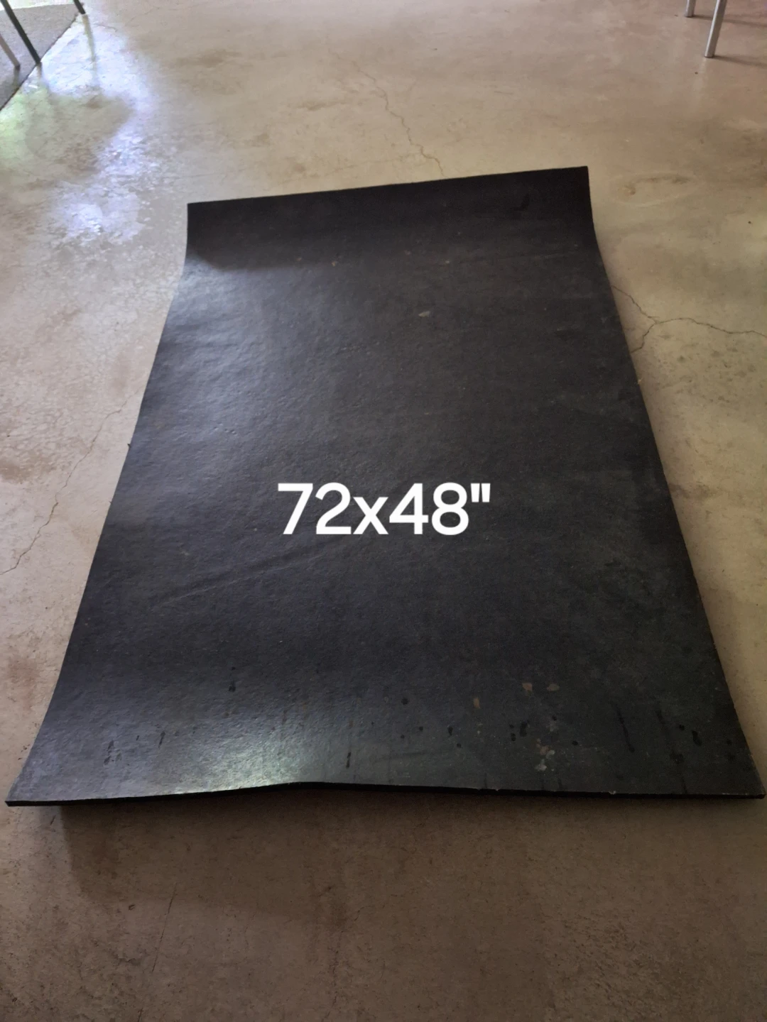 Black Workout Mat