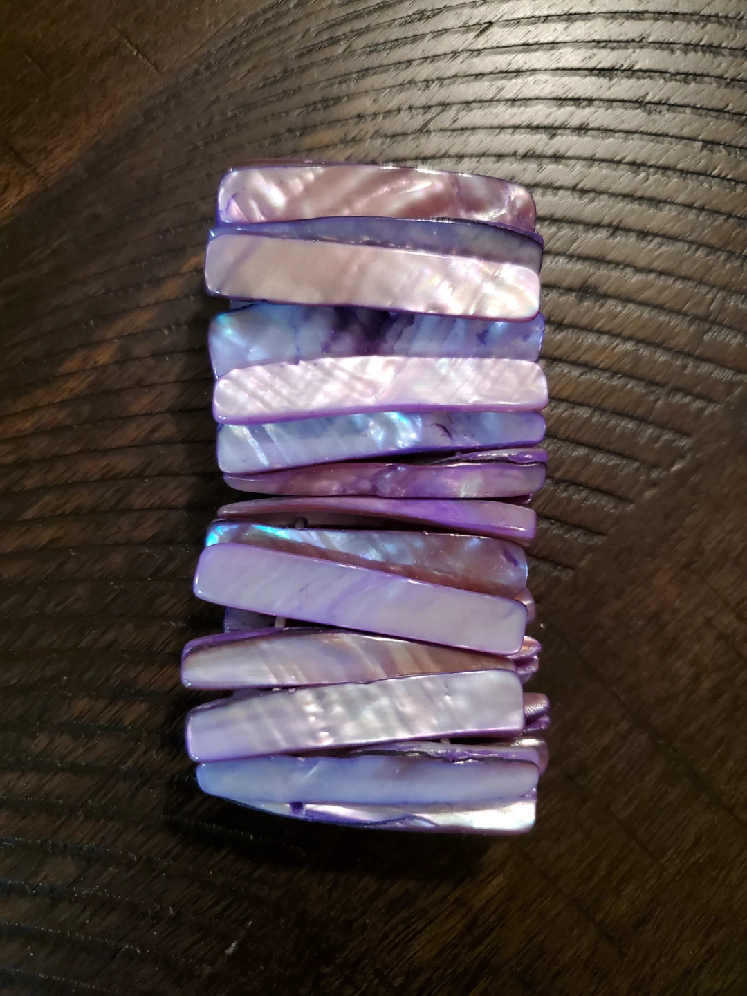 Purple Shell Stretch Bracelet