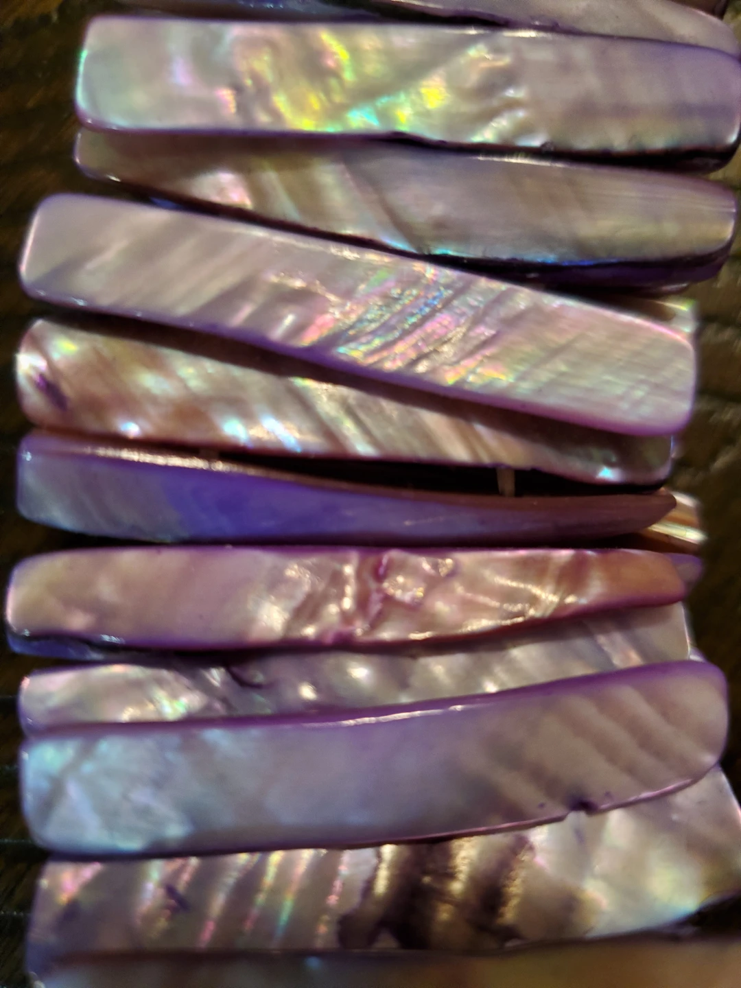 Purple Shell Stretch Bracelet - photo 2