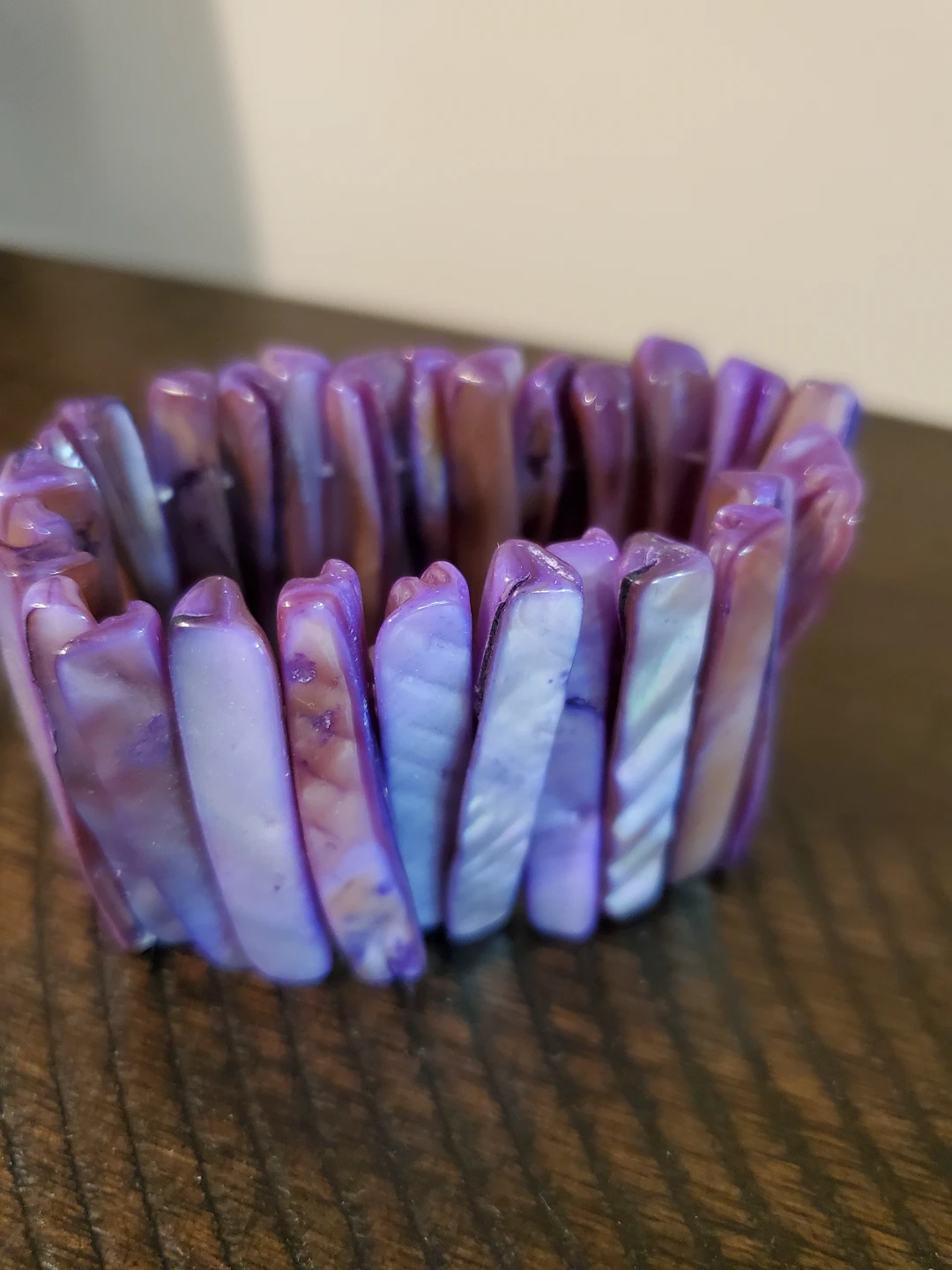 Purple Shell Stretch Bracelet - photo 4