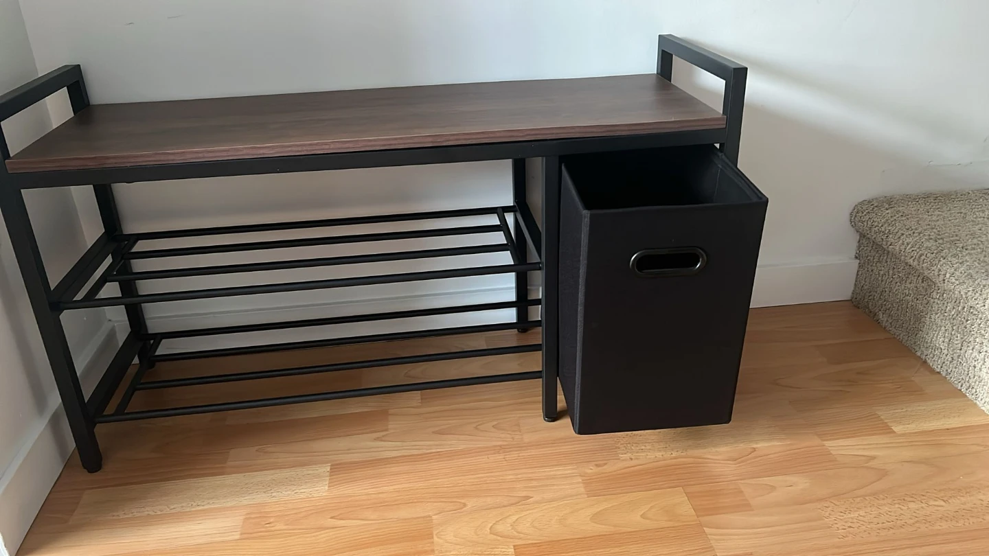 Shoe Rack Bench with Storage Drawer