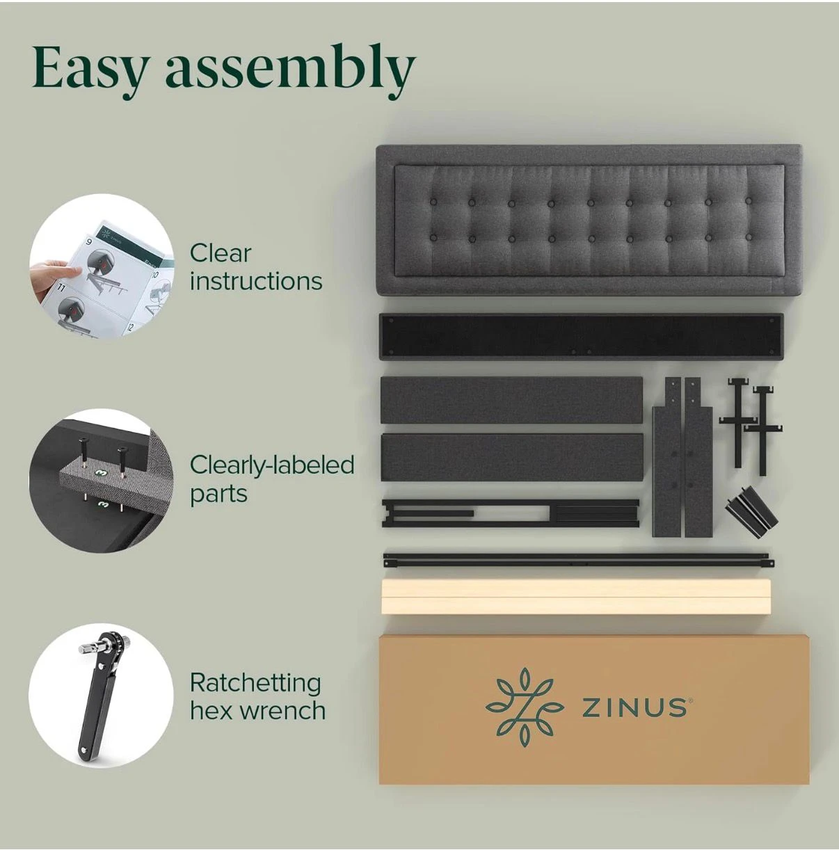 King size bed frame - photo 4