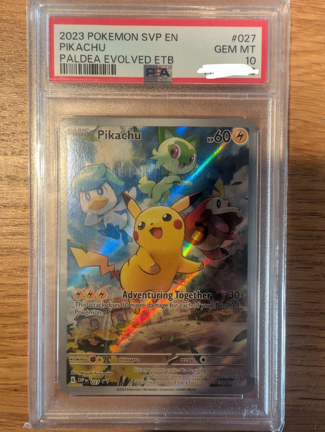 Pikachu Scarlet & Violet Promo PSA 10 - Pokemon