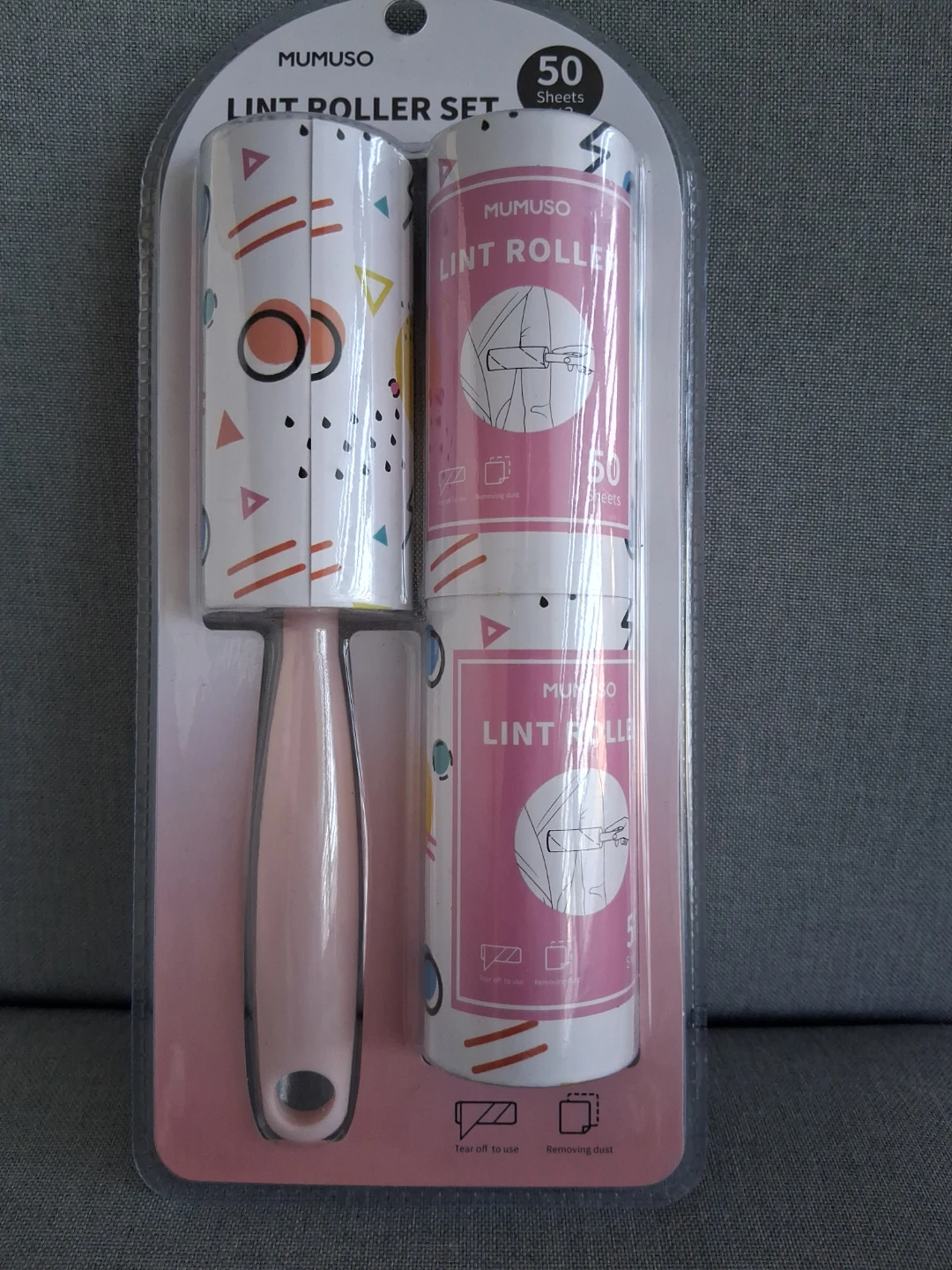 Mumuso Lint Roller Set - 50 Sheets - photo 2