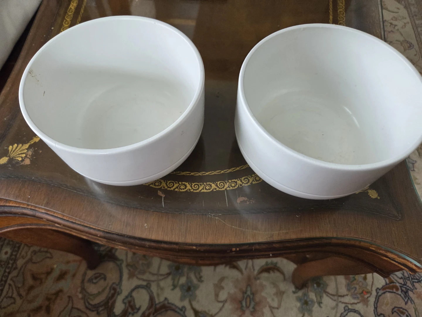 Set of 2 White Bowls