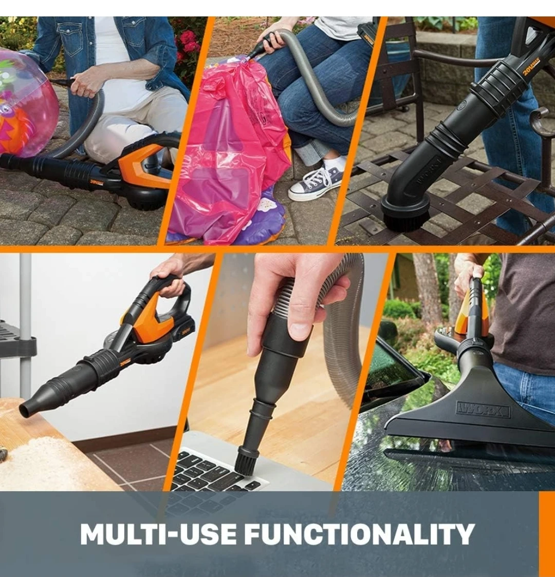 WORX CORDLESS MULTI-FUNCTIONAL BLOWER/SWEEPER/CLEANER 🌬️🧹🧼 - photo 4