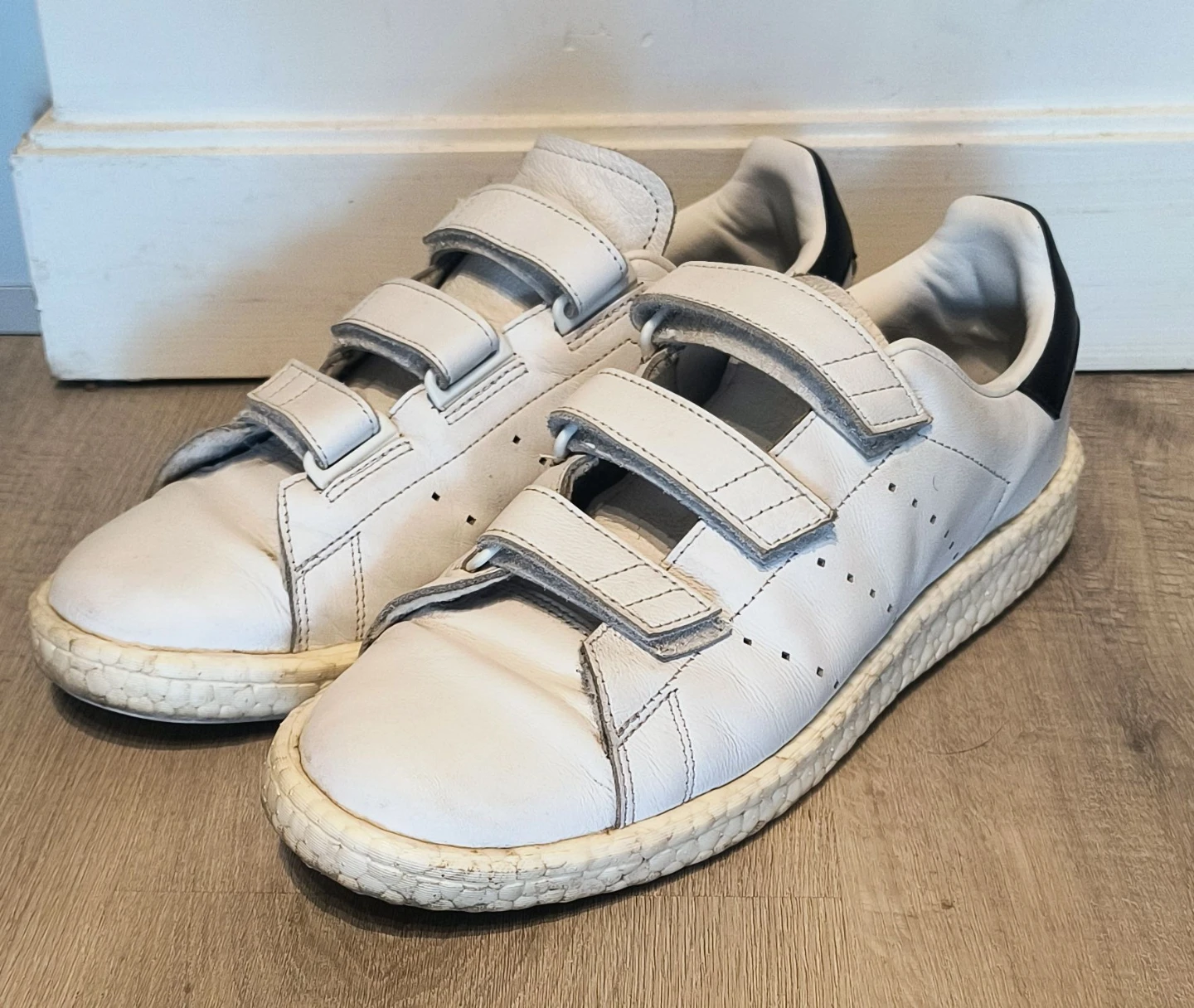 Adidas Stan Smith White Mountaineering Velcro Sneakers (9.5)