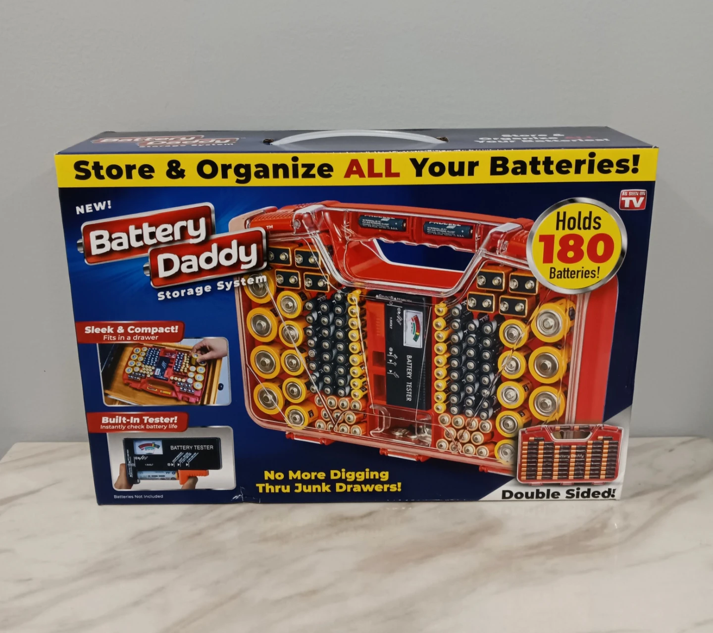 Battery Daddy Storage System Holds 180 Batteries